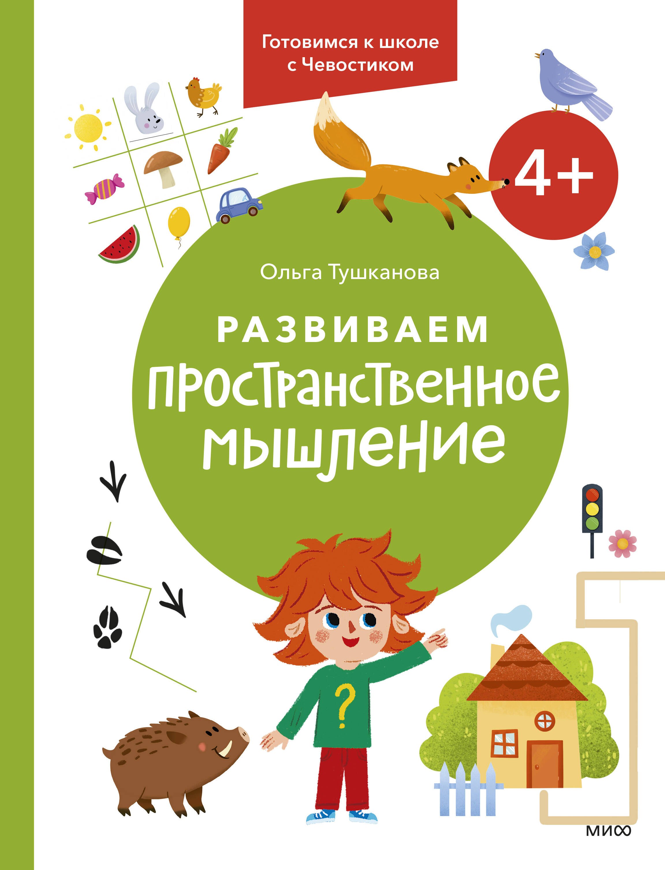 

Развиваем пространственное мышление. 4+. Готовимся к школе с Чевостиком.