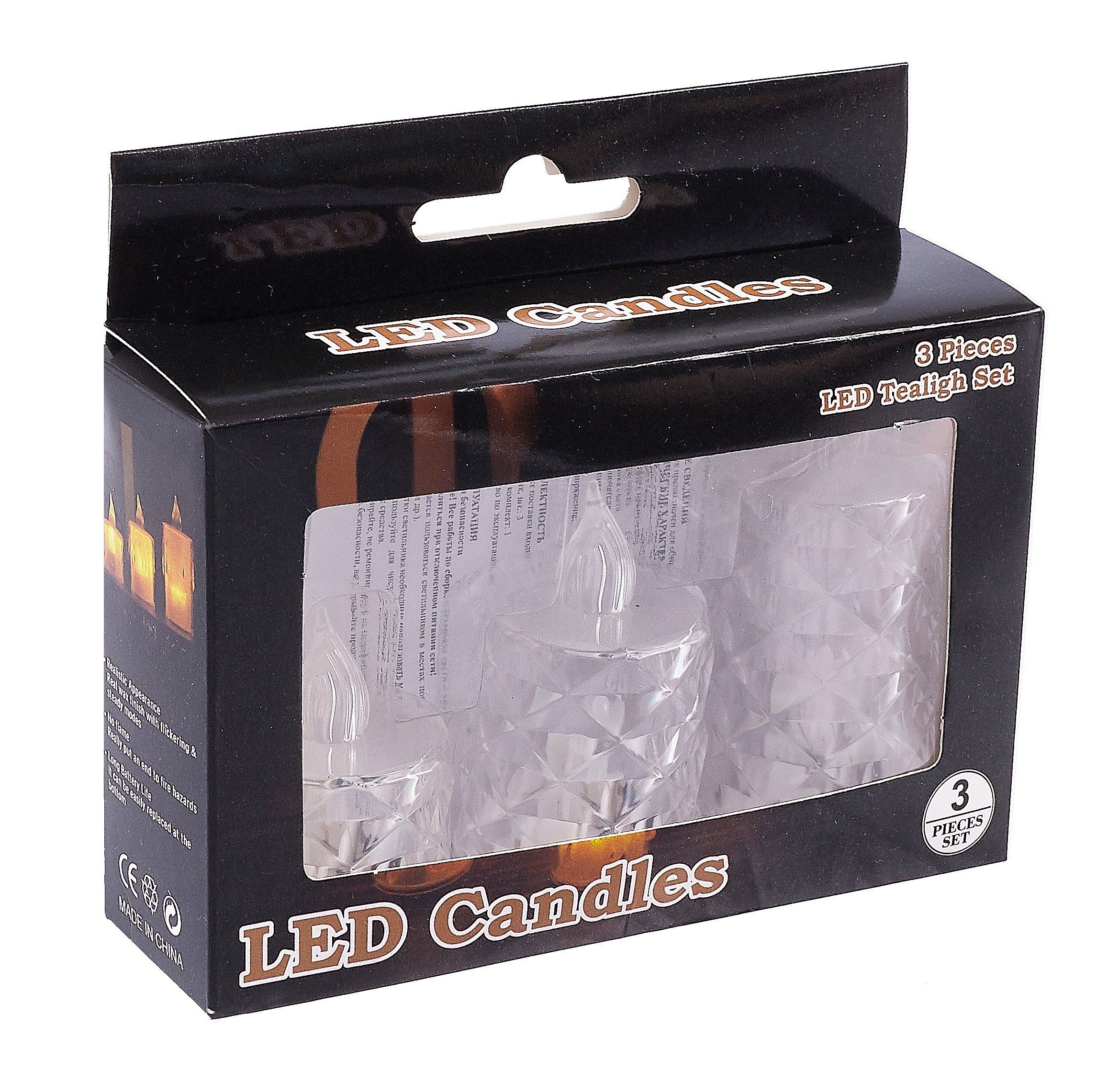 

Набор LED-свечей (3шт) (пластик) (14х19см) (12-07516-202406-5)