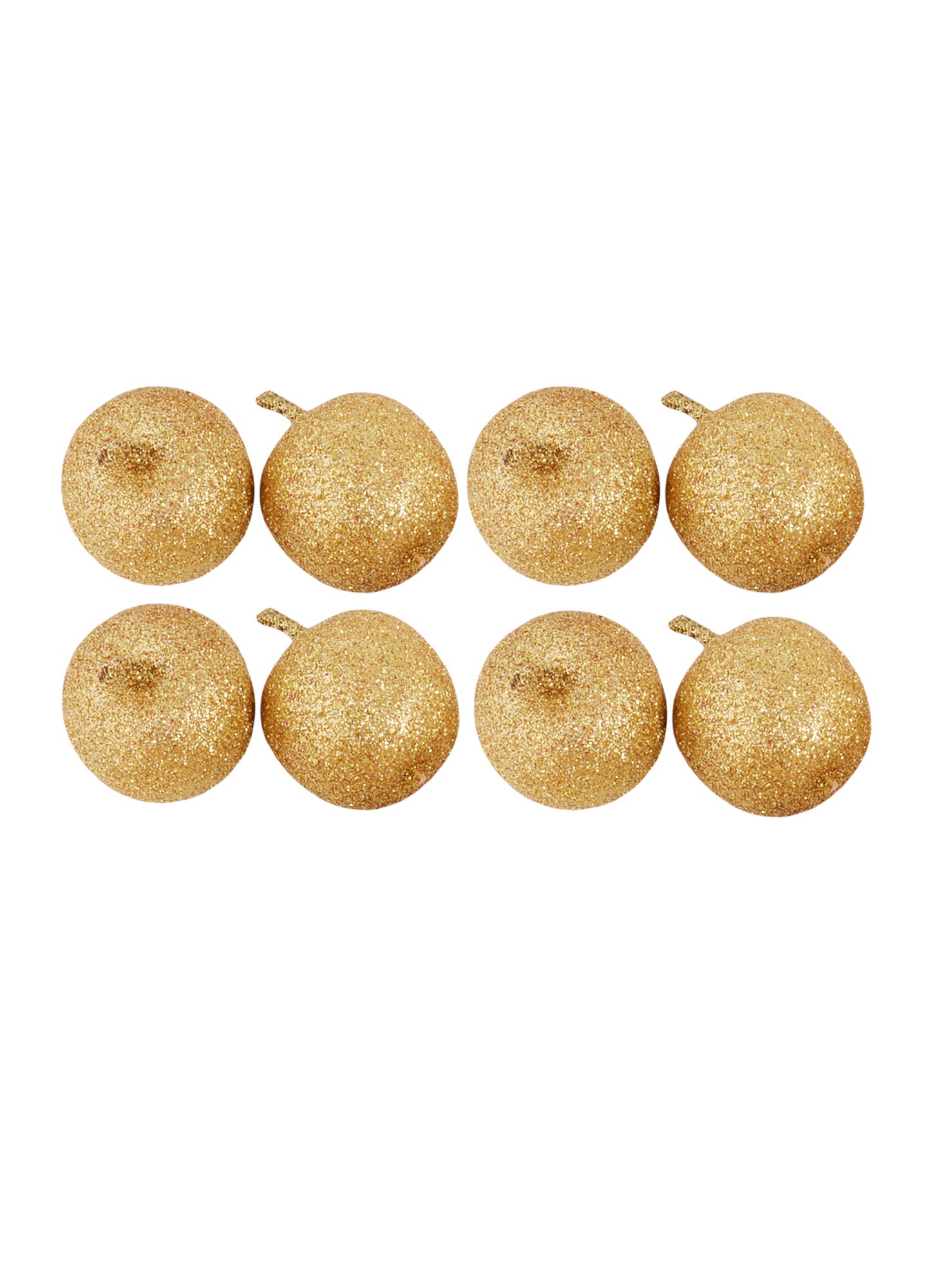 

Искусственный декор Яблоки золотые в пакете с подвесом , 8 шт