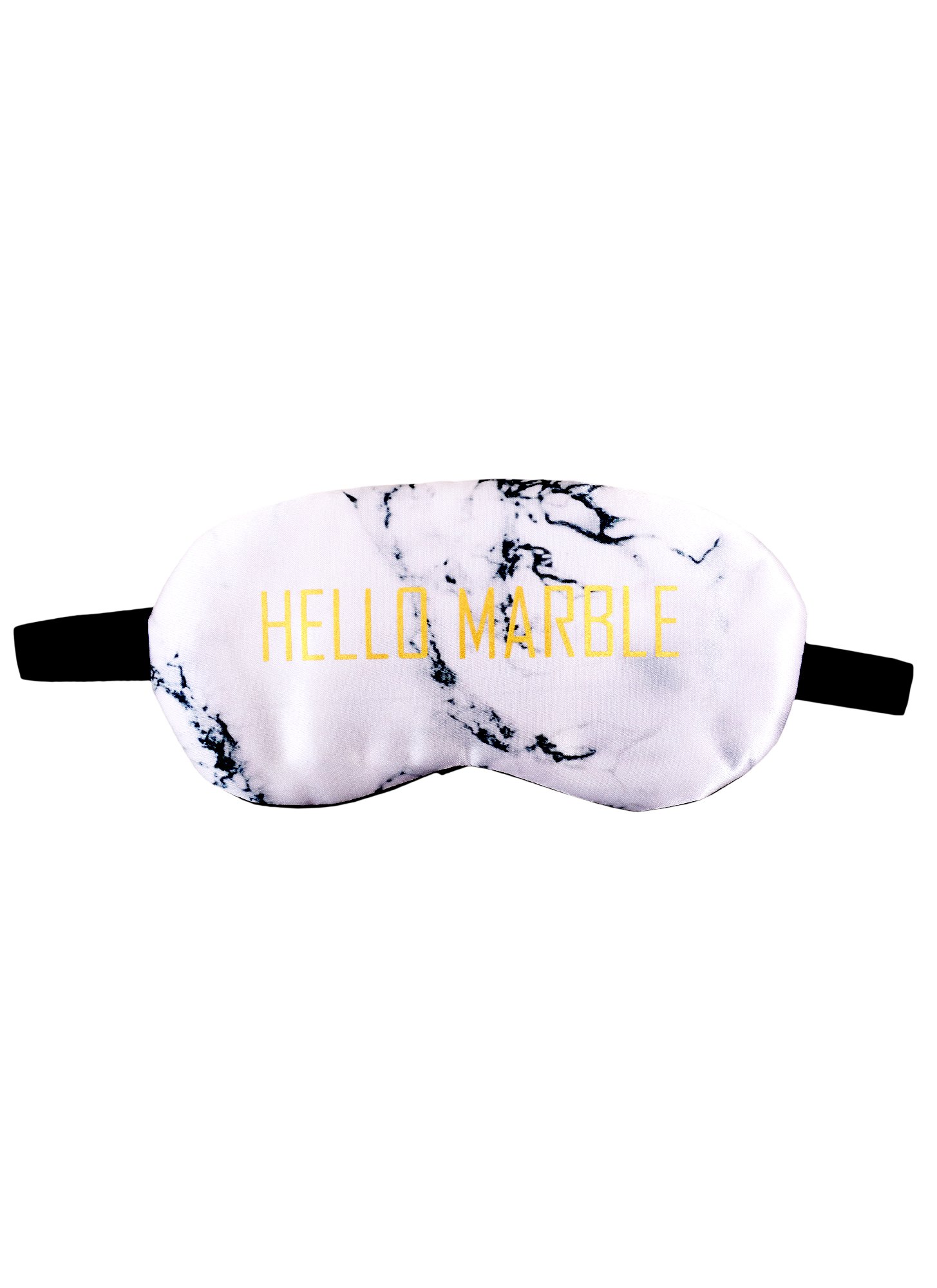 

Маска для сна Мрамор серый Hello marble (золото) (пакет)