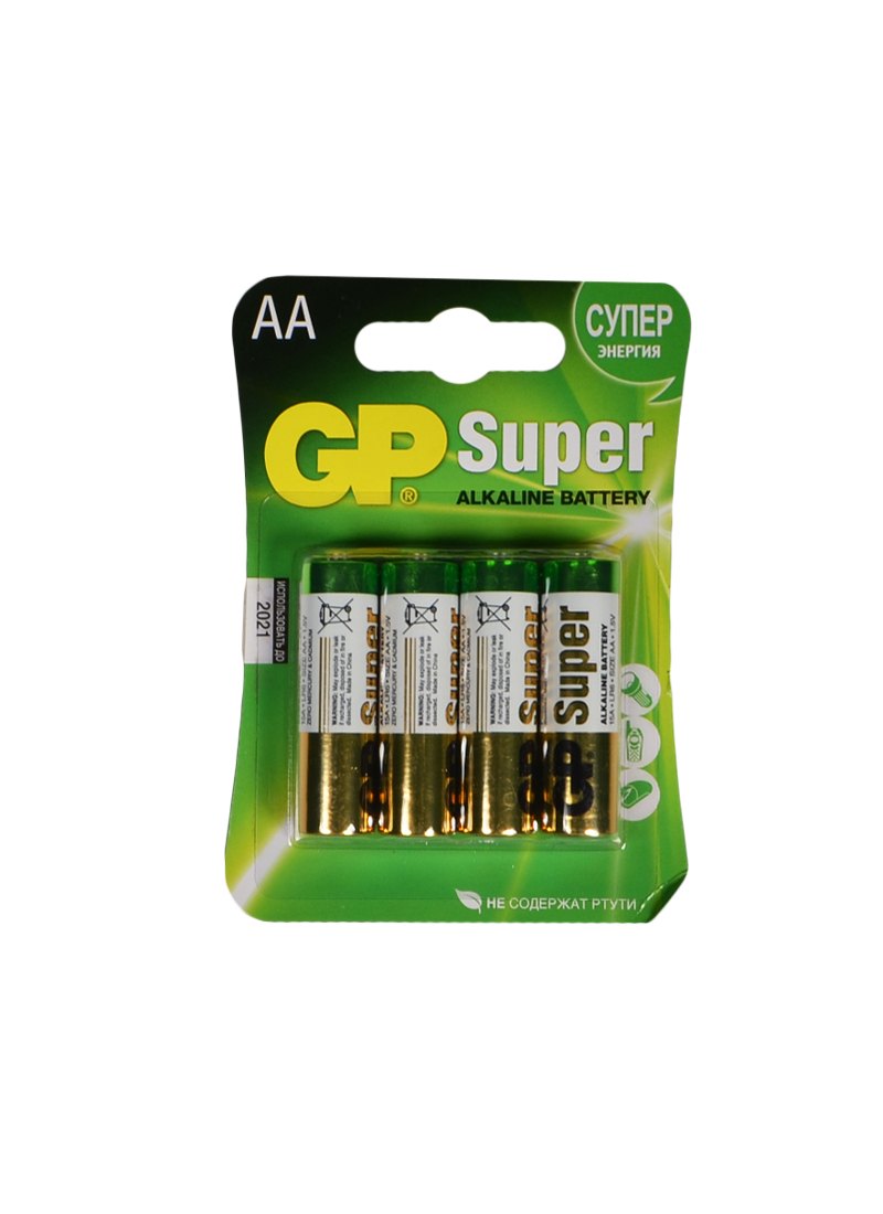 

Батарейки "GP Super Alkaline", AA, 4 штуки