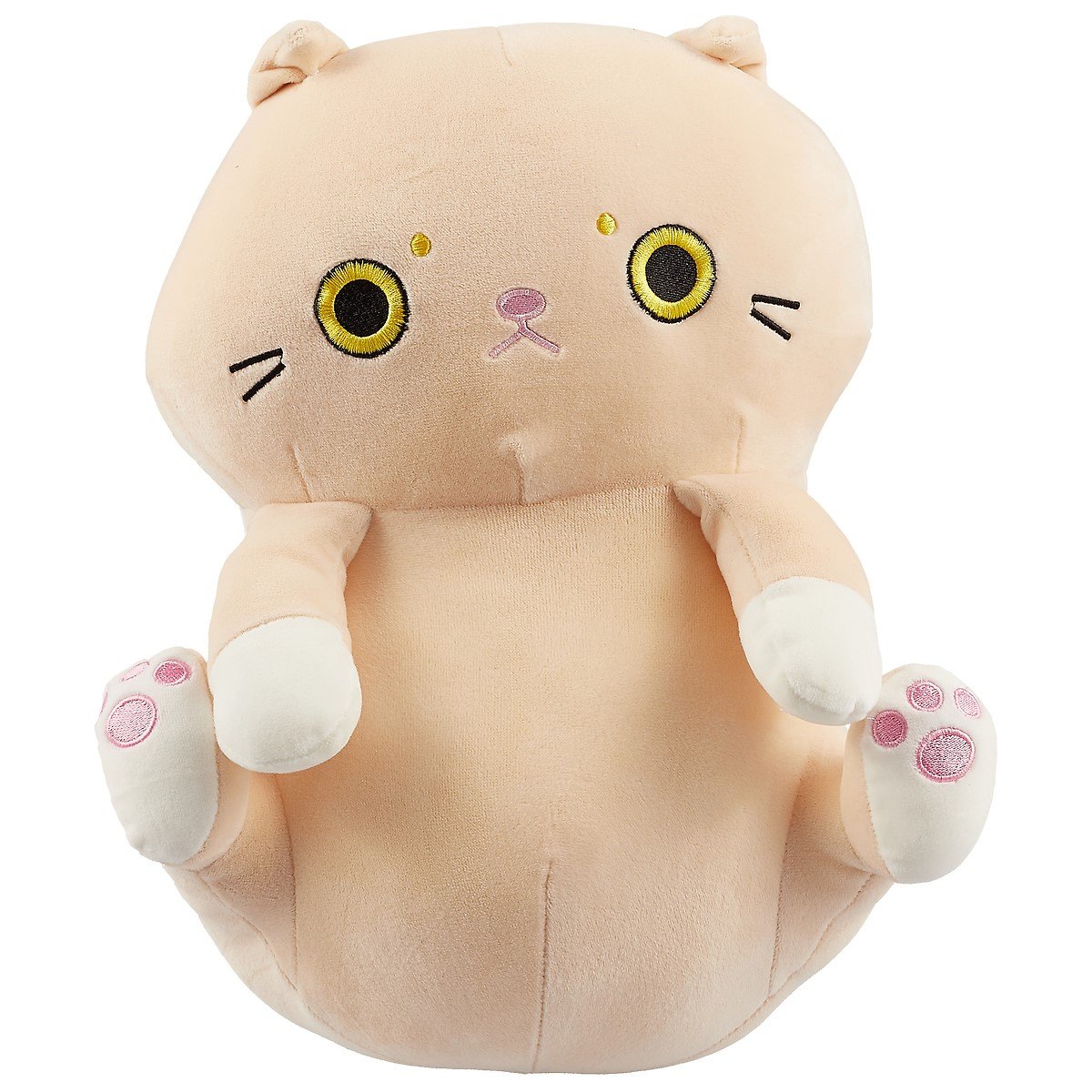 Мягкая игрушка Кот сидит бежевый 35 см 1190₽