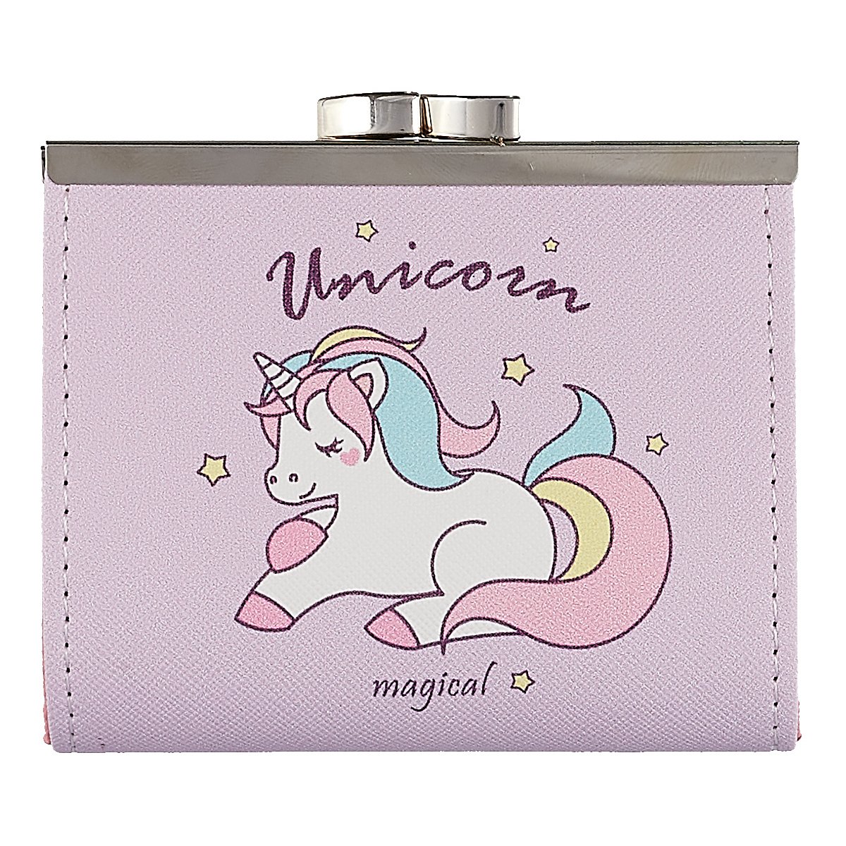 

Кошелек с застежкой Единорог(PU)(10х9)