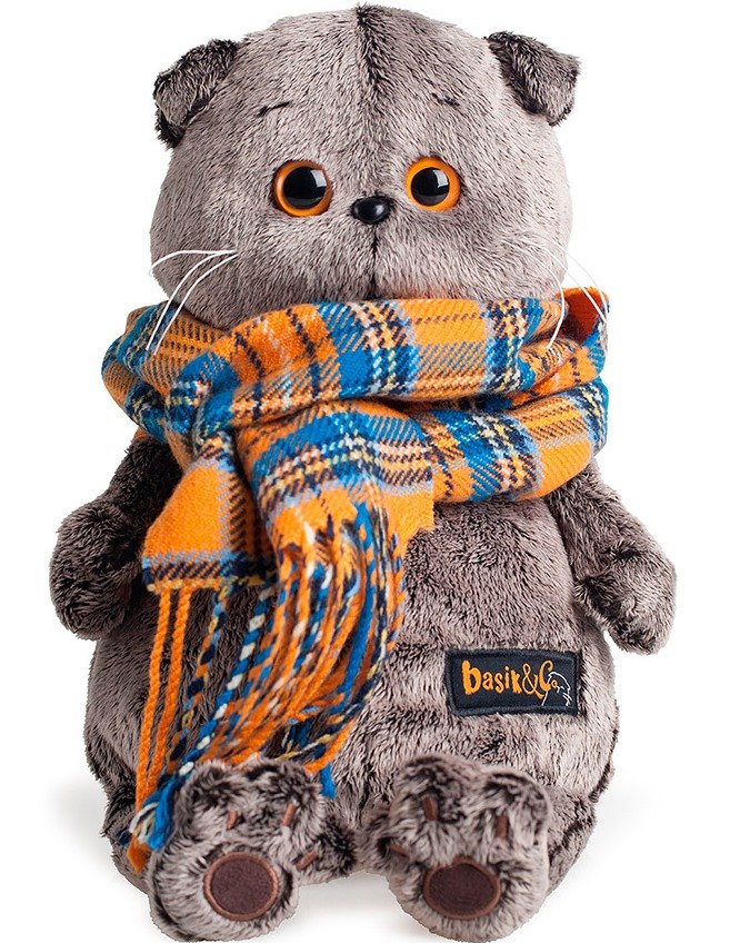 

Игрушка мягкая Budi Basa, Басик и шарф в клеточку Ks19-002