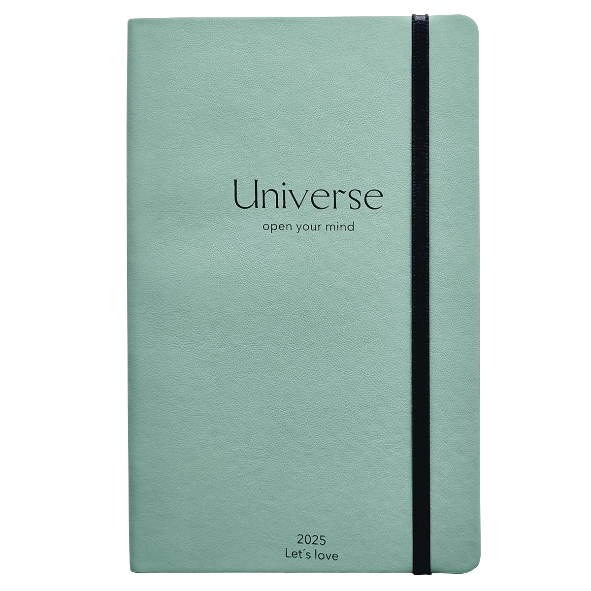 

Еженедельник дат. 2025г А5- 130*205 64л "Universe" мятный, мягк.переплет, иск.кожа, тонир.блок, резинка, ляссе
