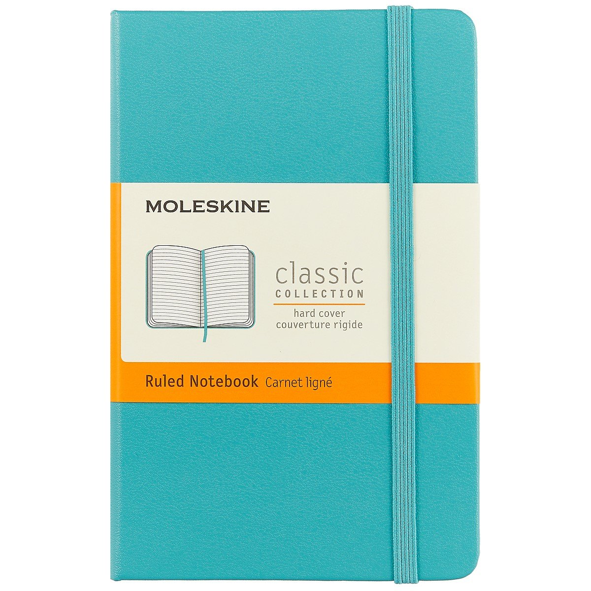 

Записная книжка Moleskine Classic Pocket, линейка, голубая, 96 листов, А6