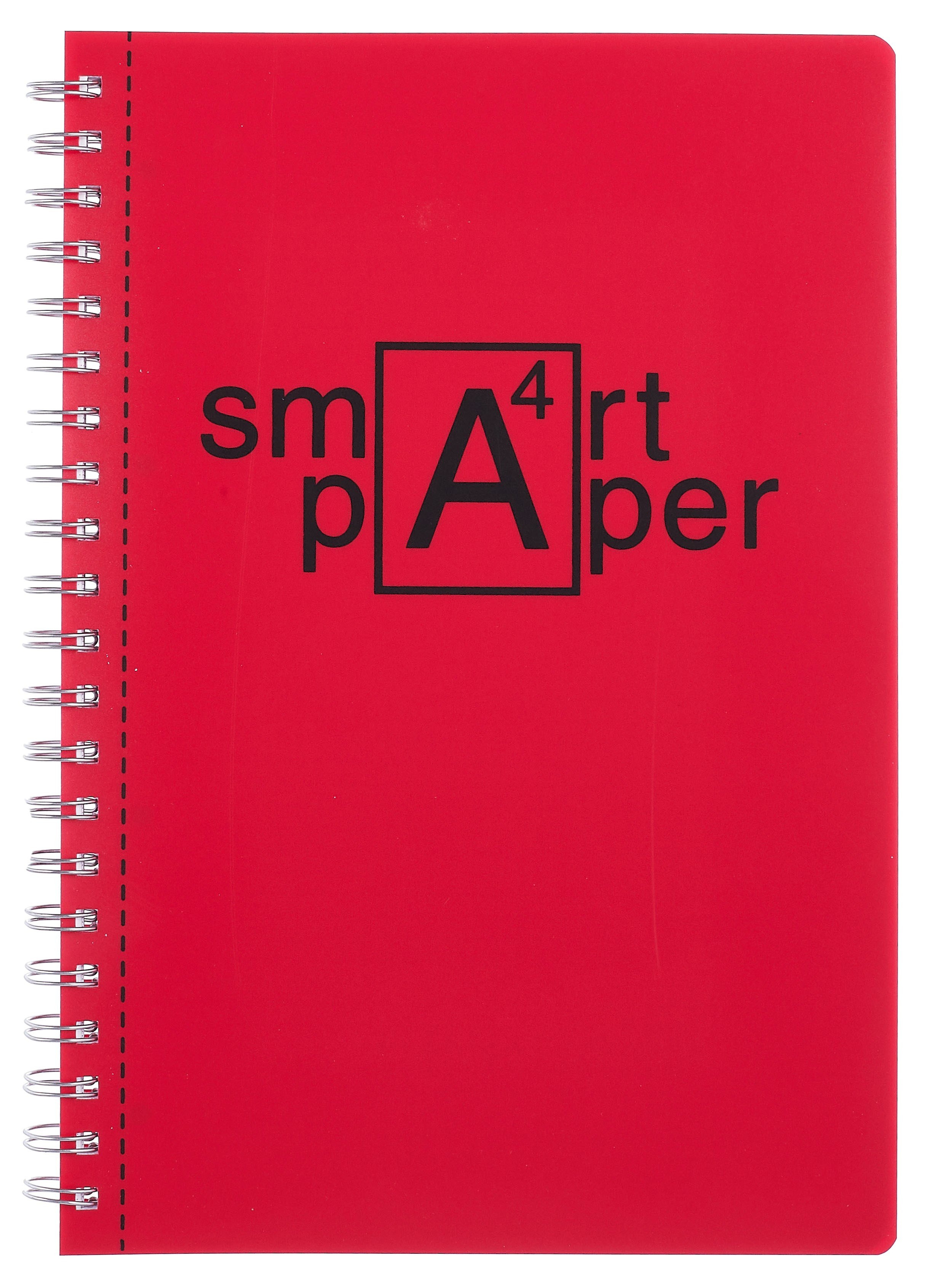

Тетрадь А4 80л кл. "Smart. Розовый" гребень, цветн.пластик с печатью, перфорация, вырубка под кольца, инд.уп.