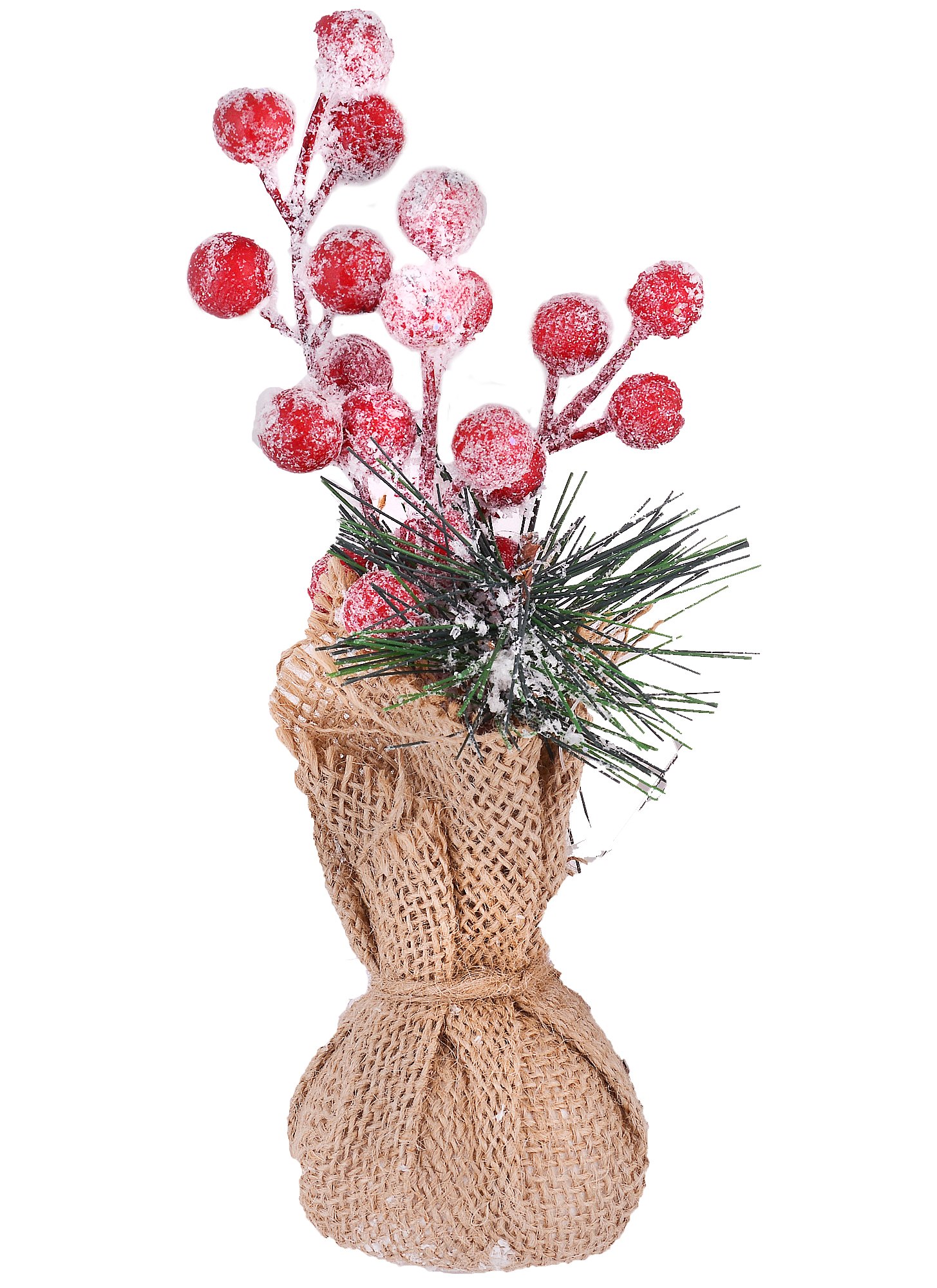 

Новогоднее украшение Зимняя сосна (ПВХ) (21x10x6)