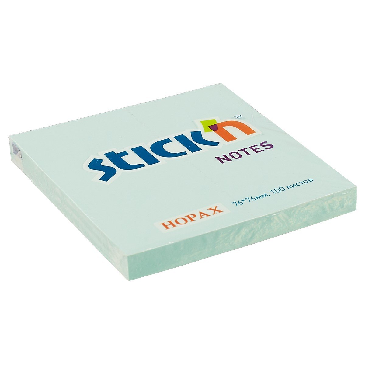 

Блок для записей Stick`n Neon notes, голубой, 7.6 х 7.6 см
