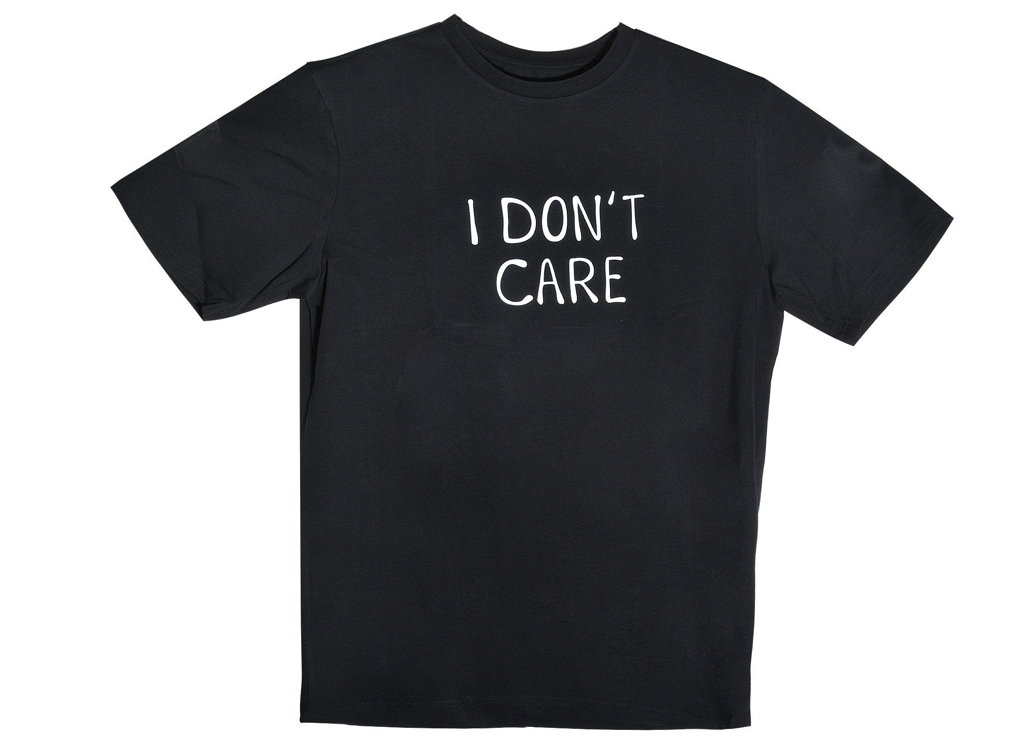 

Футболка I don’t care (черная) (текстиль) (one size) (ФЧ2021-009)