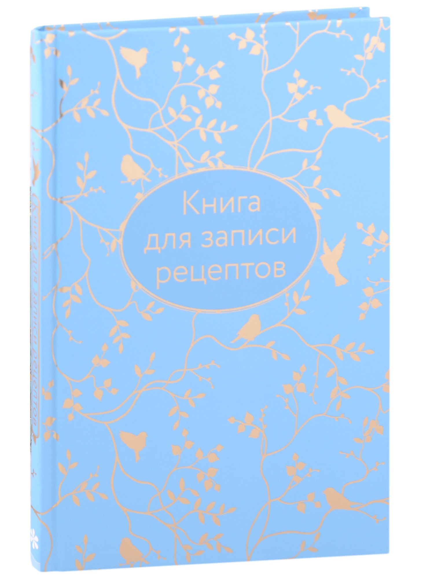 

Книга для записи кул.рецептов А5 64л "Голубая" 7БЦ, тиснение фольгой