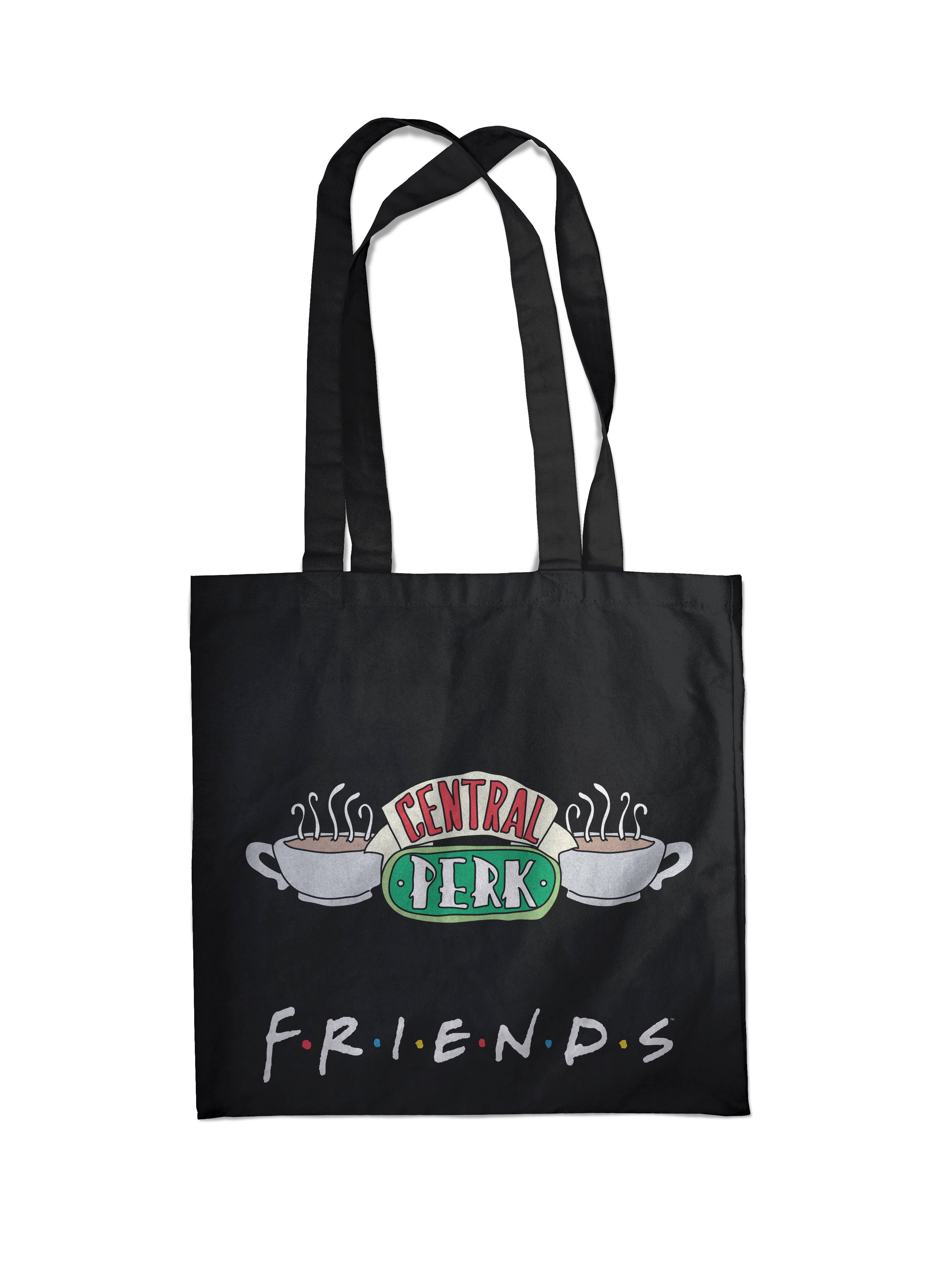 

Сумка-шоппер. Friends. Central perk (черная, 38х43 см, длина ручек 58 см)