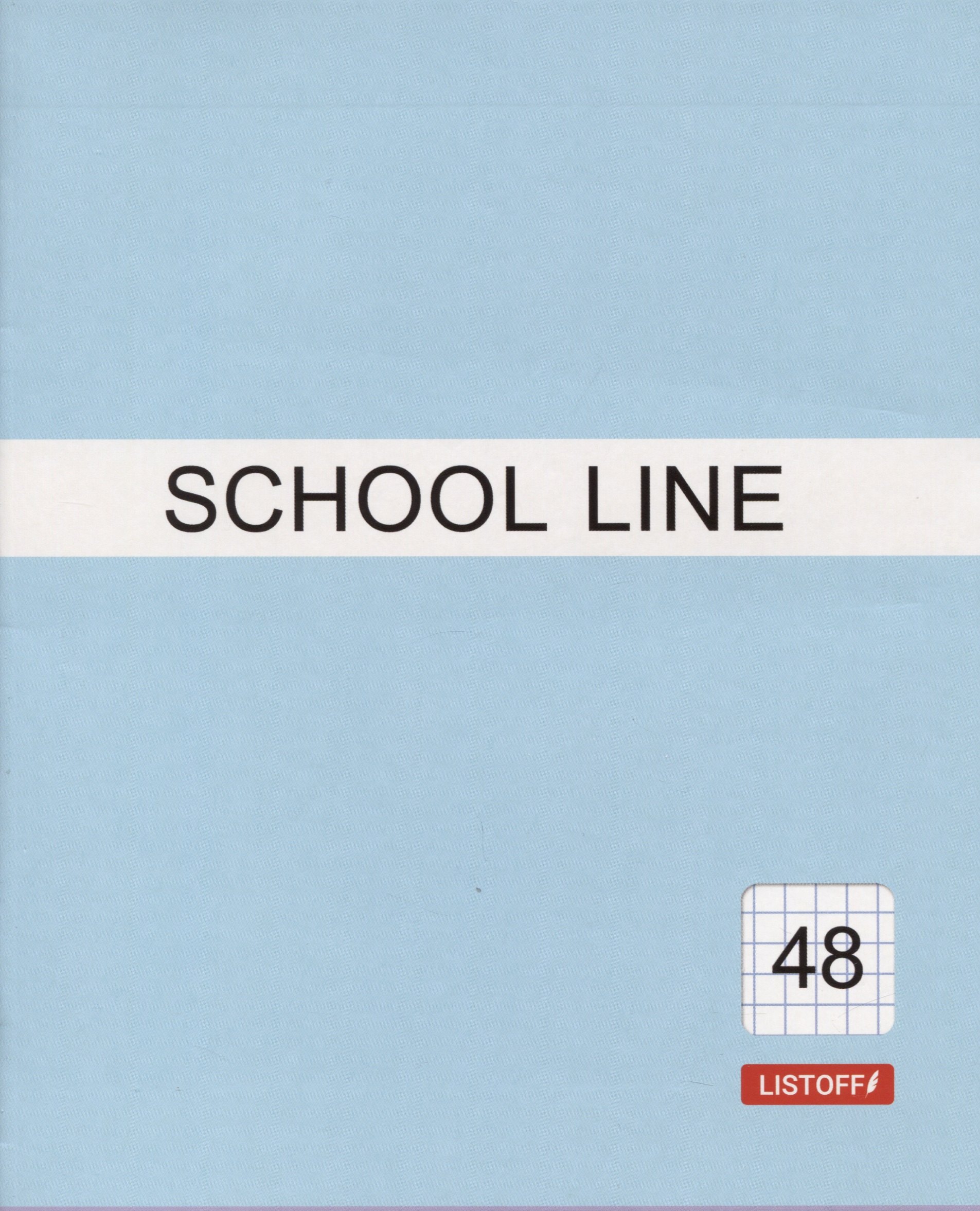 

Тетрадь в клетку Listoff, Basic line, 48 листов, в ассортименте