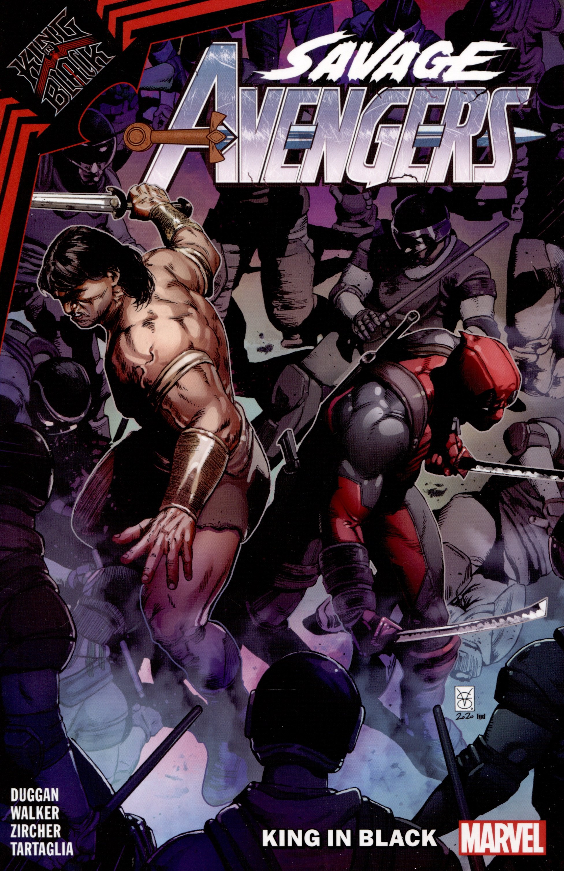 

Savage Avengers Vol. 4: King In Black (Gerry Duggan) Дикие мстители Том 4: Король в черном. Книги на английском языке