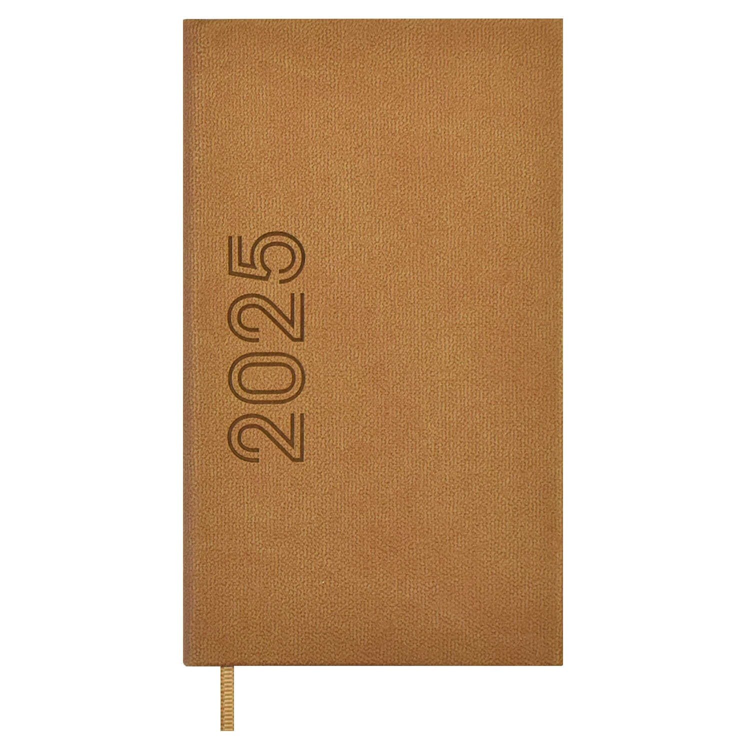 

Еженедльник дат. 2025г. 64л 85x145 "Канвас микро", бежевый, карманный, вертик, кожзам, тв.переплет, блинт.тиснение, офсет, ляссе