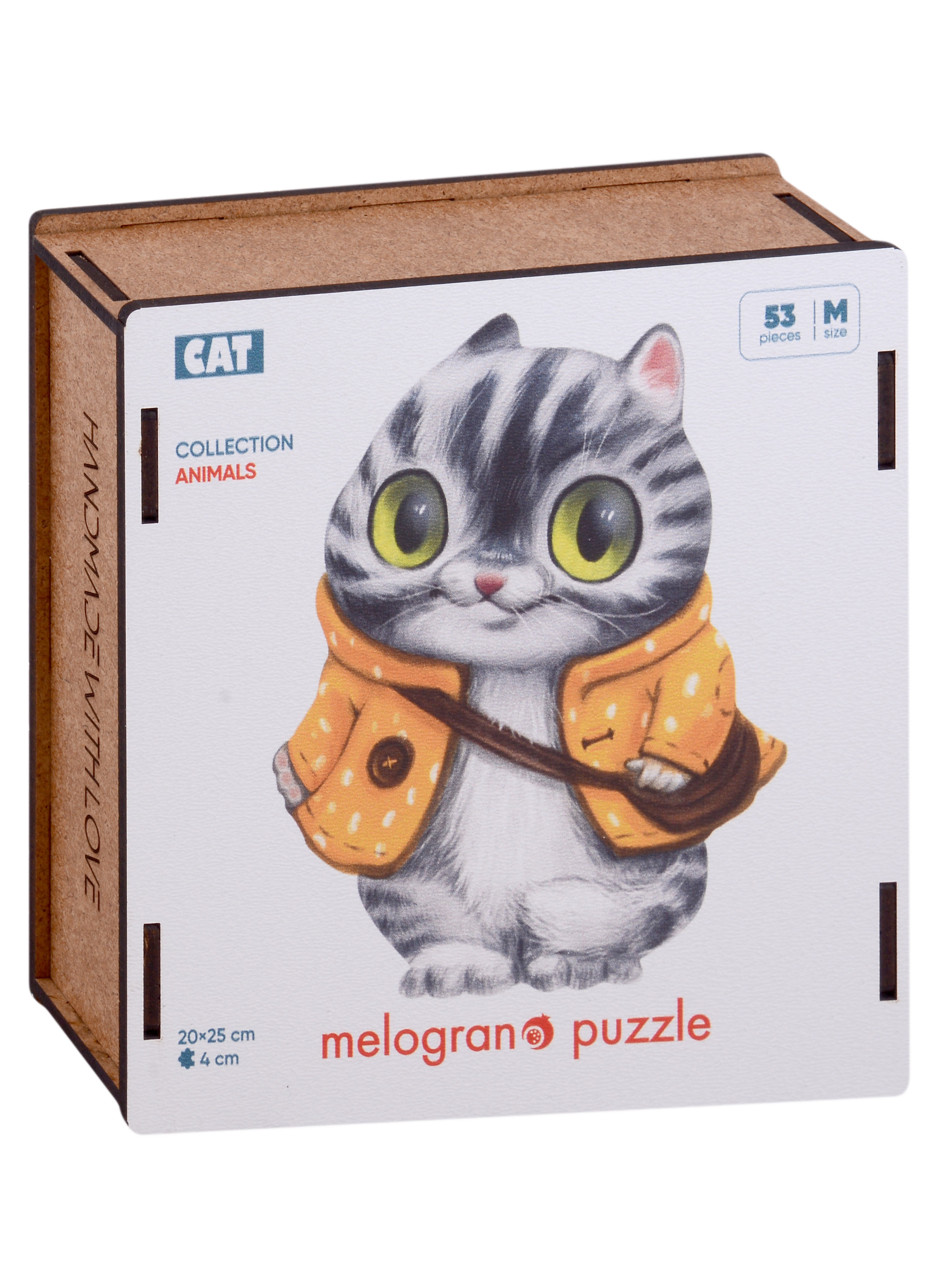 

Пазл Collection ANIMALS "Кот в курточке", 53 детали