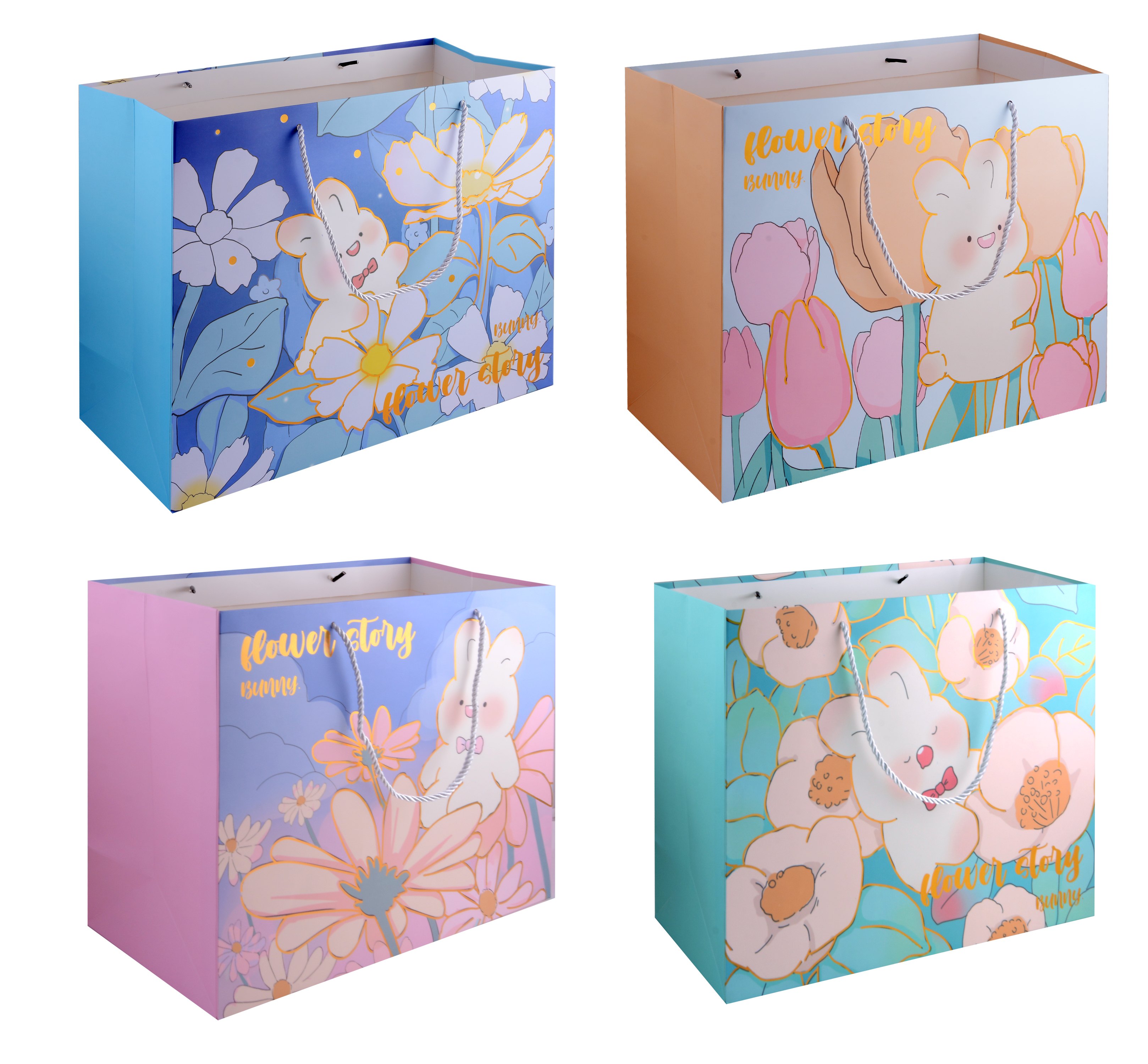 

Пакет А4 26*32*12 "Flower story" горизонт., дет., бум.мат.ламинат