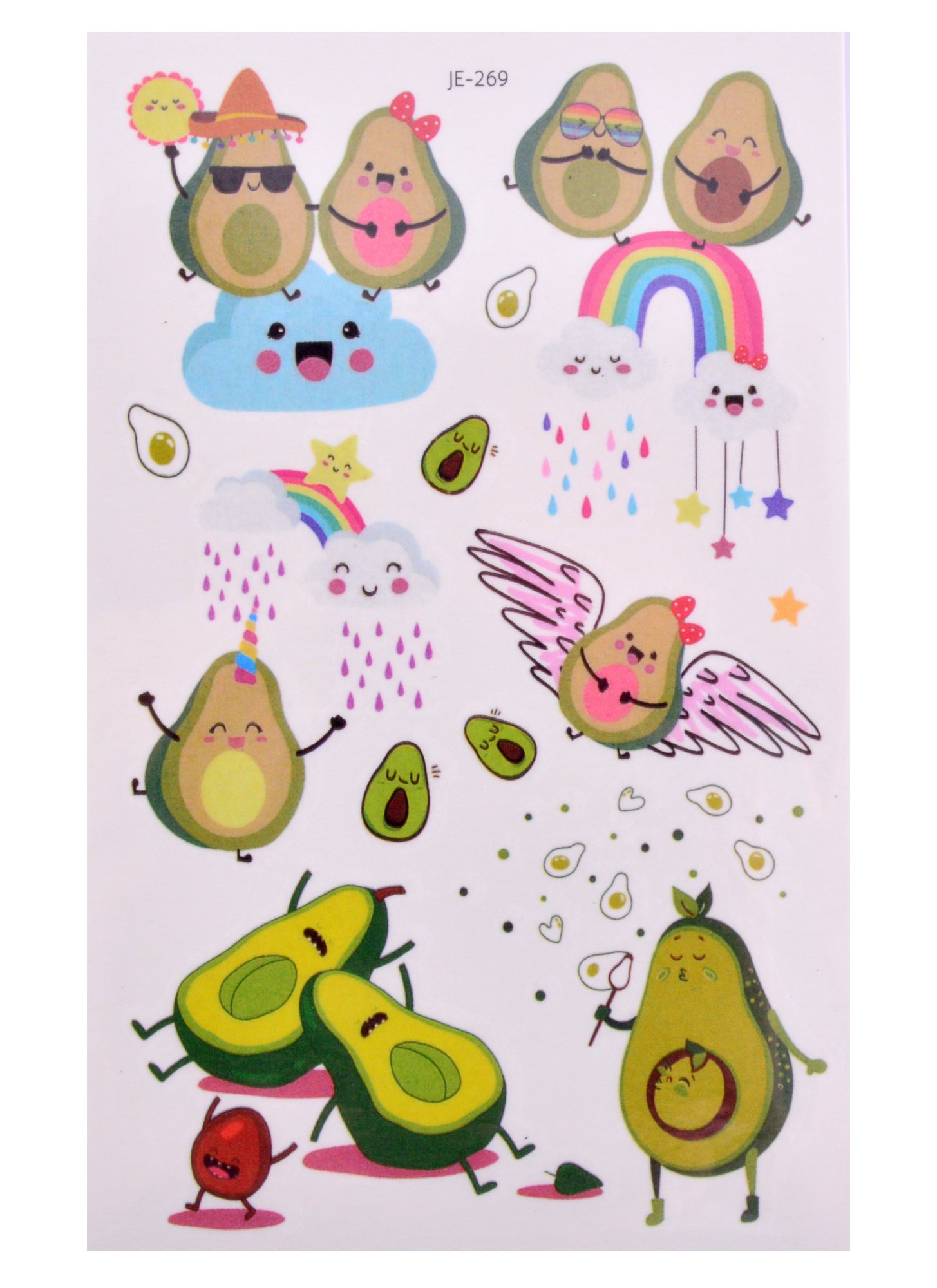 

Тату Avocado style, 15,5*8, (микс)(орр)
