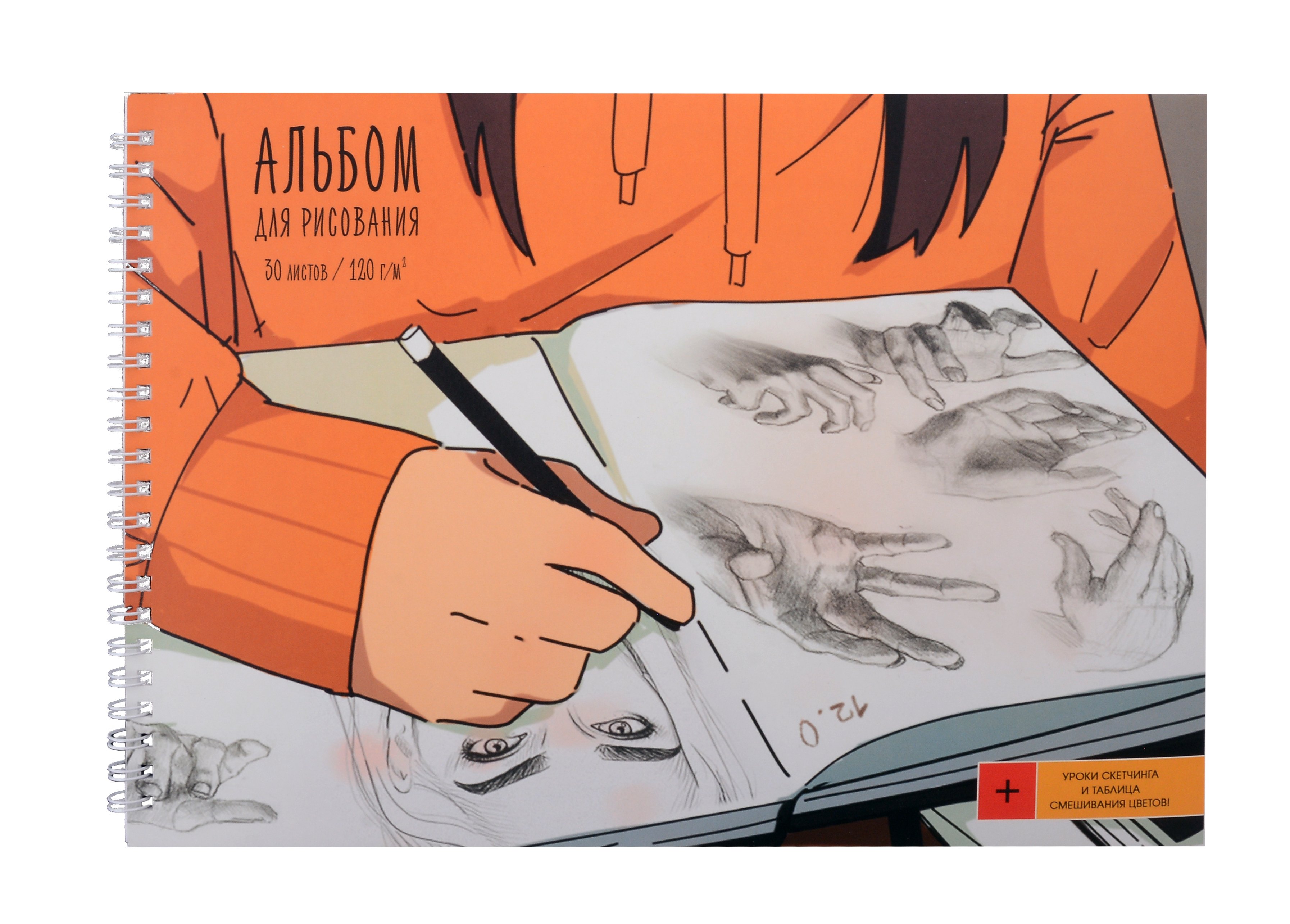 

Альбом для рисования Listoff, "Урок рисования (Эксклюзив)", А4, 30 листов, на гребне