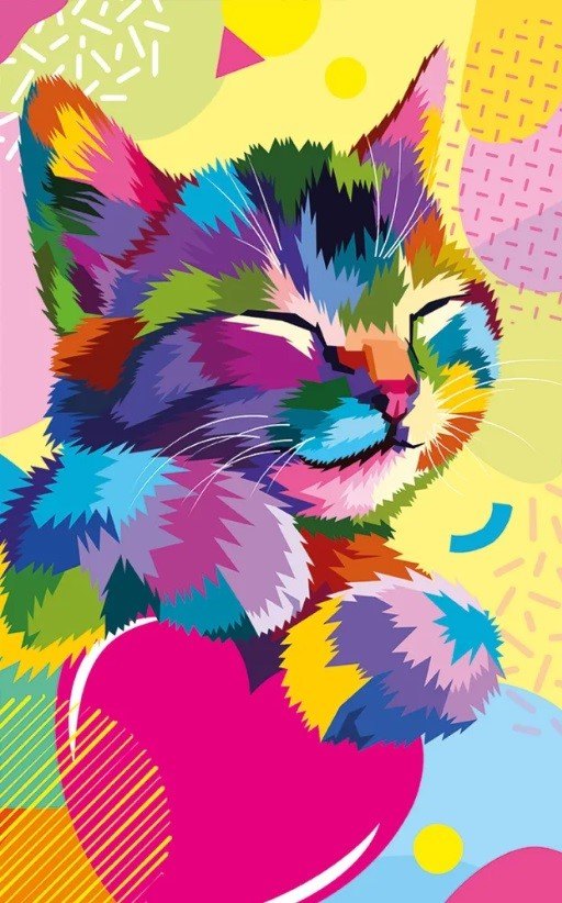 

Картина для раскрашивания по номерам. Панно "Котенок"