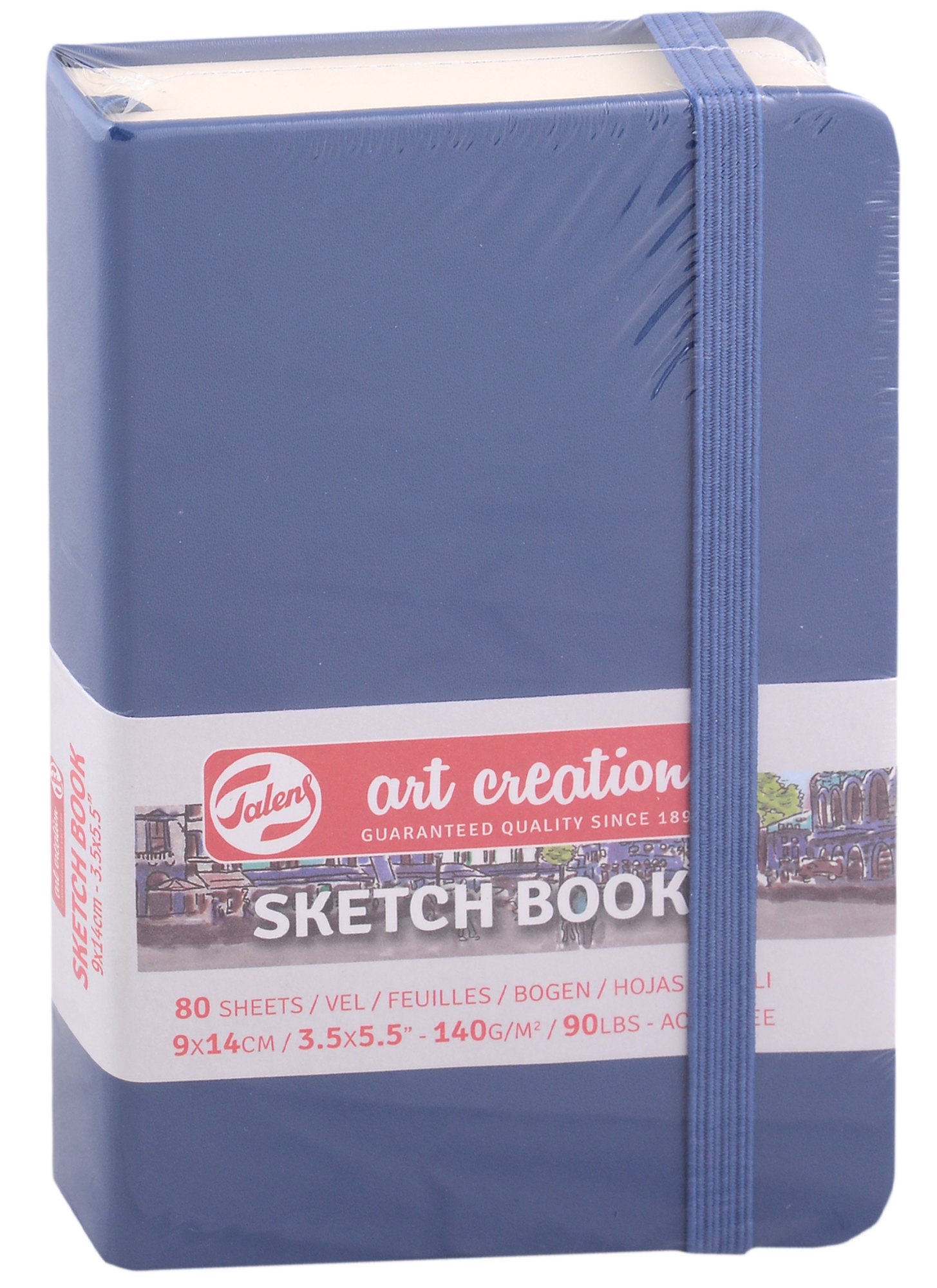 

Блокнот для зарисовок 9*14см 80л "Art Creation" 140г/м2, 7БЦ, Синий морской, Fabriano