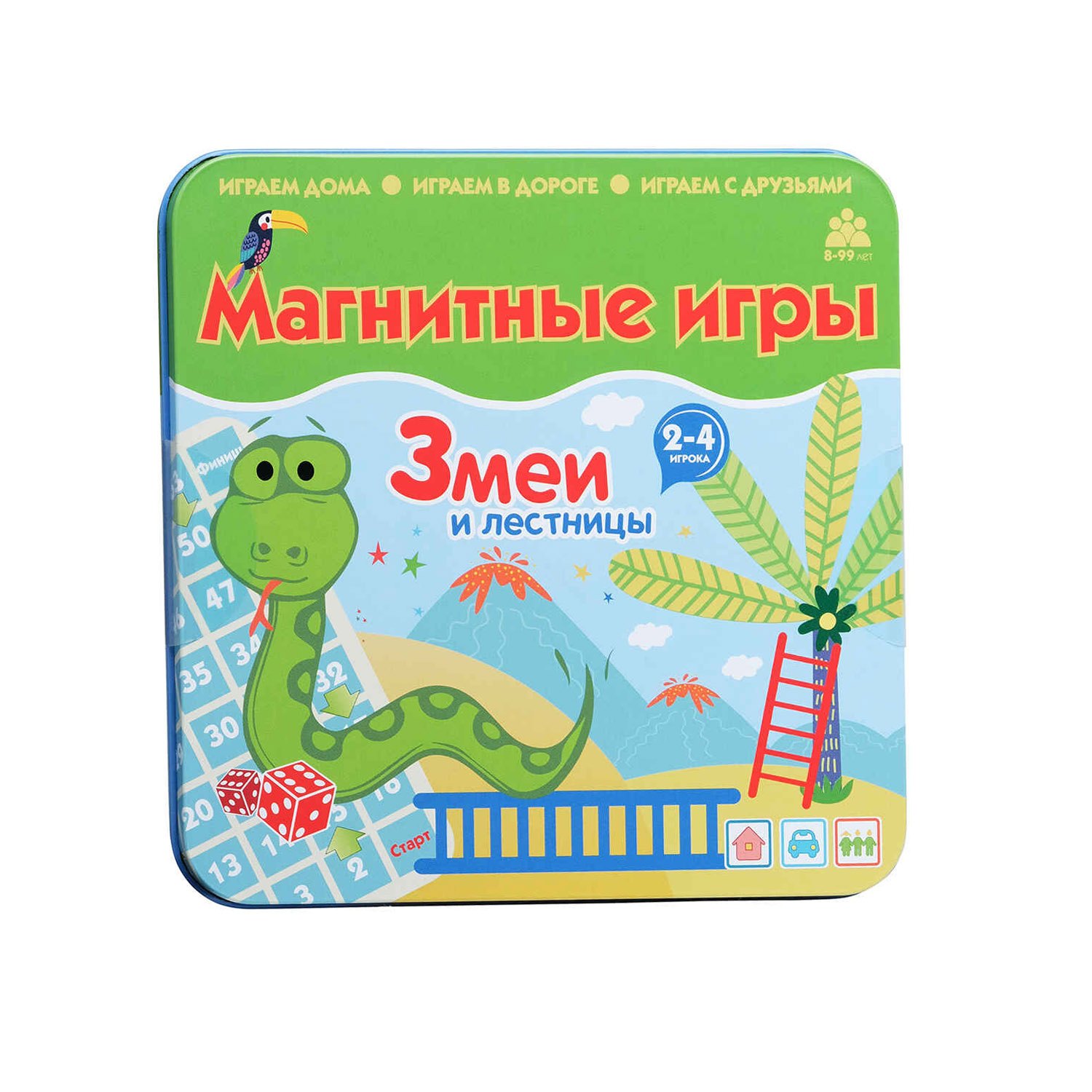 

Магнитная игра "Змеи и лестницы"