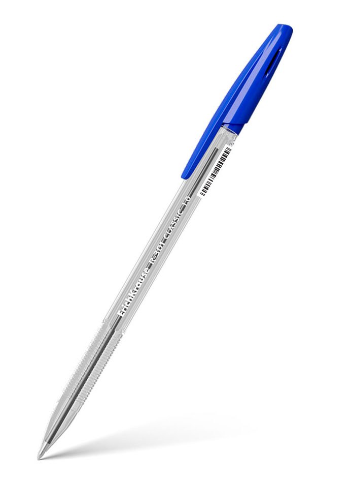 

Ручки шариковые Erich Krause, R-301 Classic Stick, синие 1 мм 4 штуки