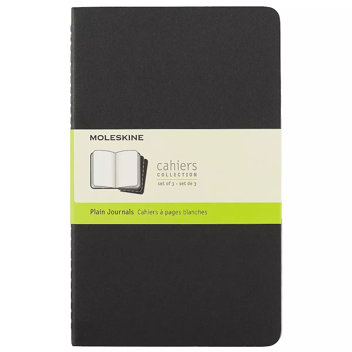 

Набор книг для записей Moleskin Cahier Journal Large, 3 штуки, чёрные, 40 листов, А5