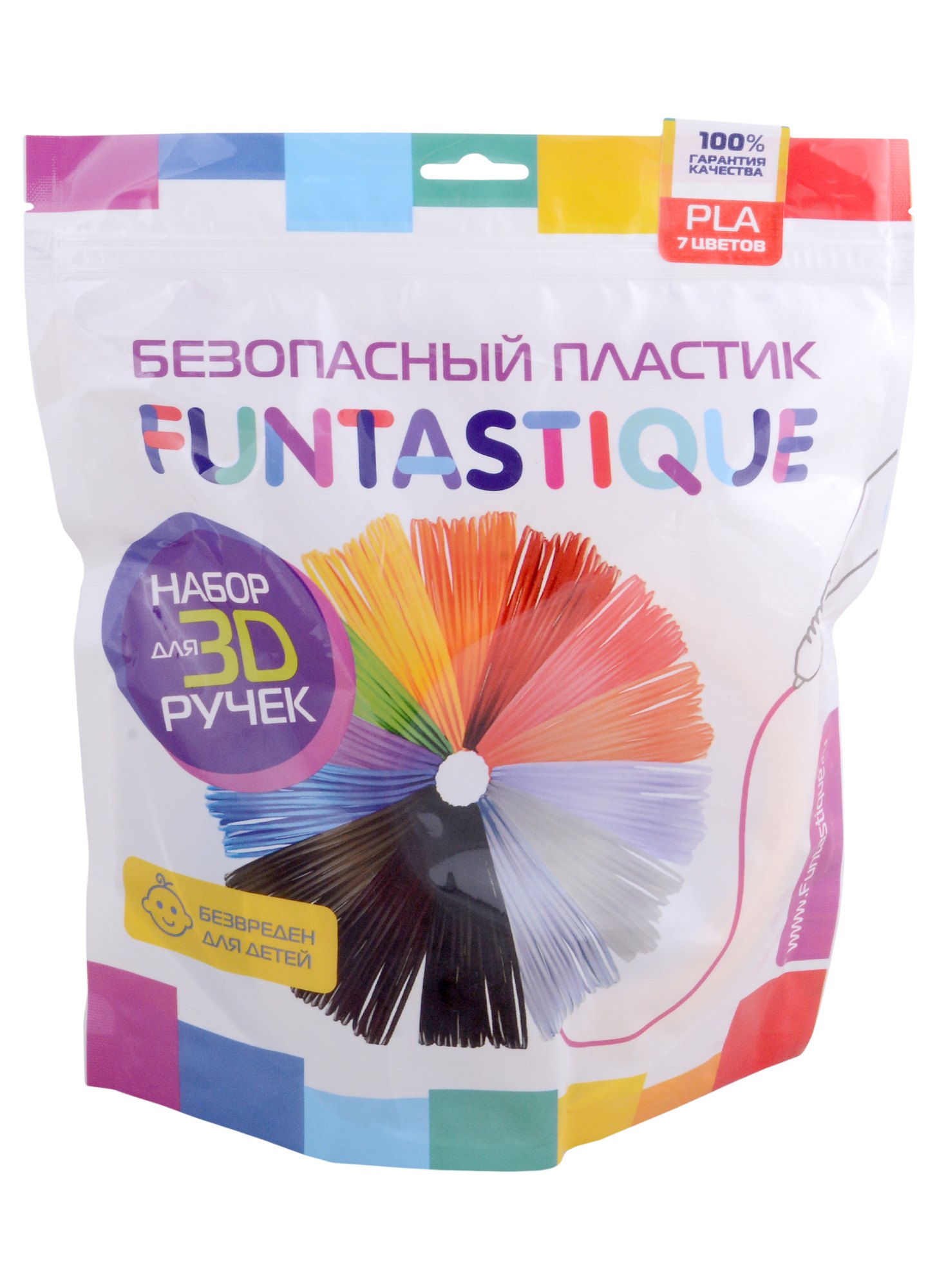 

Набор PLA-пластика для 3д ручек Funtastique 7 цветов