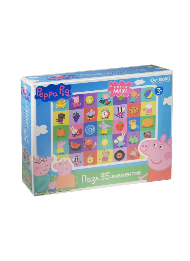 

Пазл Оригами 35эл MAXI Peppa Pig Герои и предметы 01546