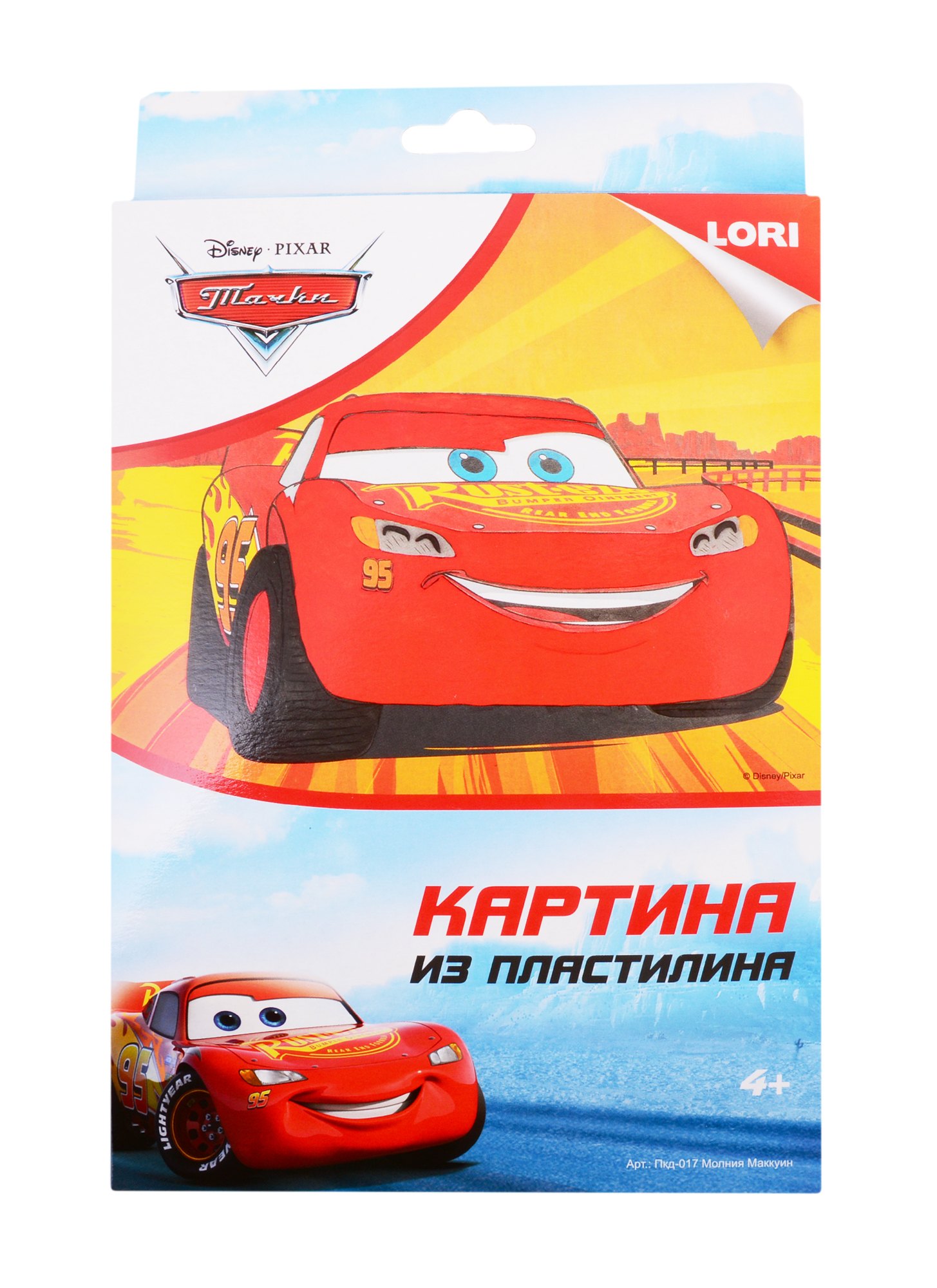 

Набор для творчества LORI Картина из пластилина Disney Молния Маккуин Пкд-017