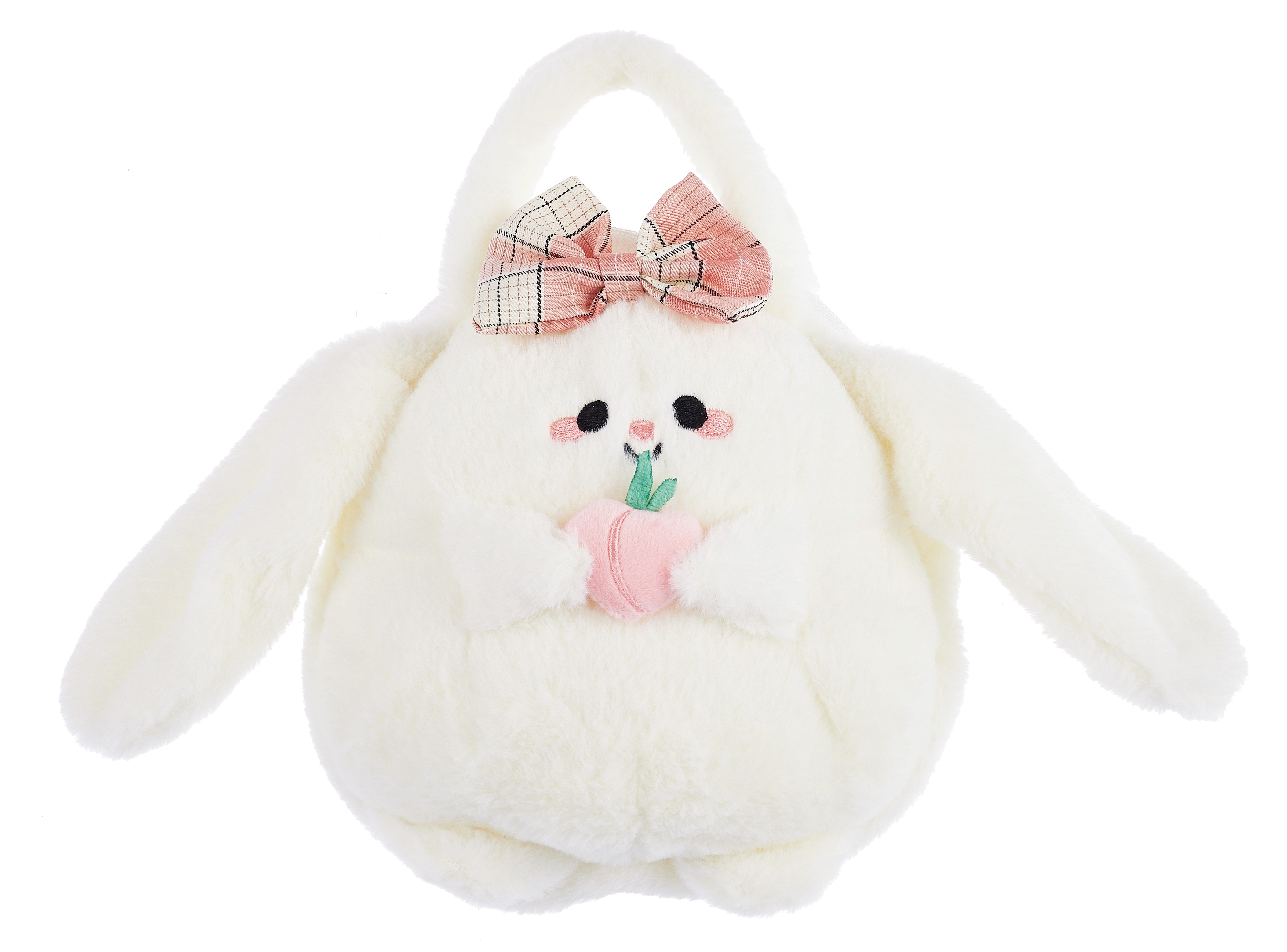 

Рюкзачок плюшевый Зайка Kawaii с фруктом (23х23) (12-11711А-202406-13), Bookvalno