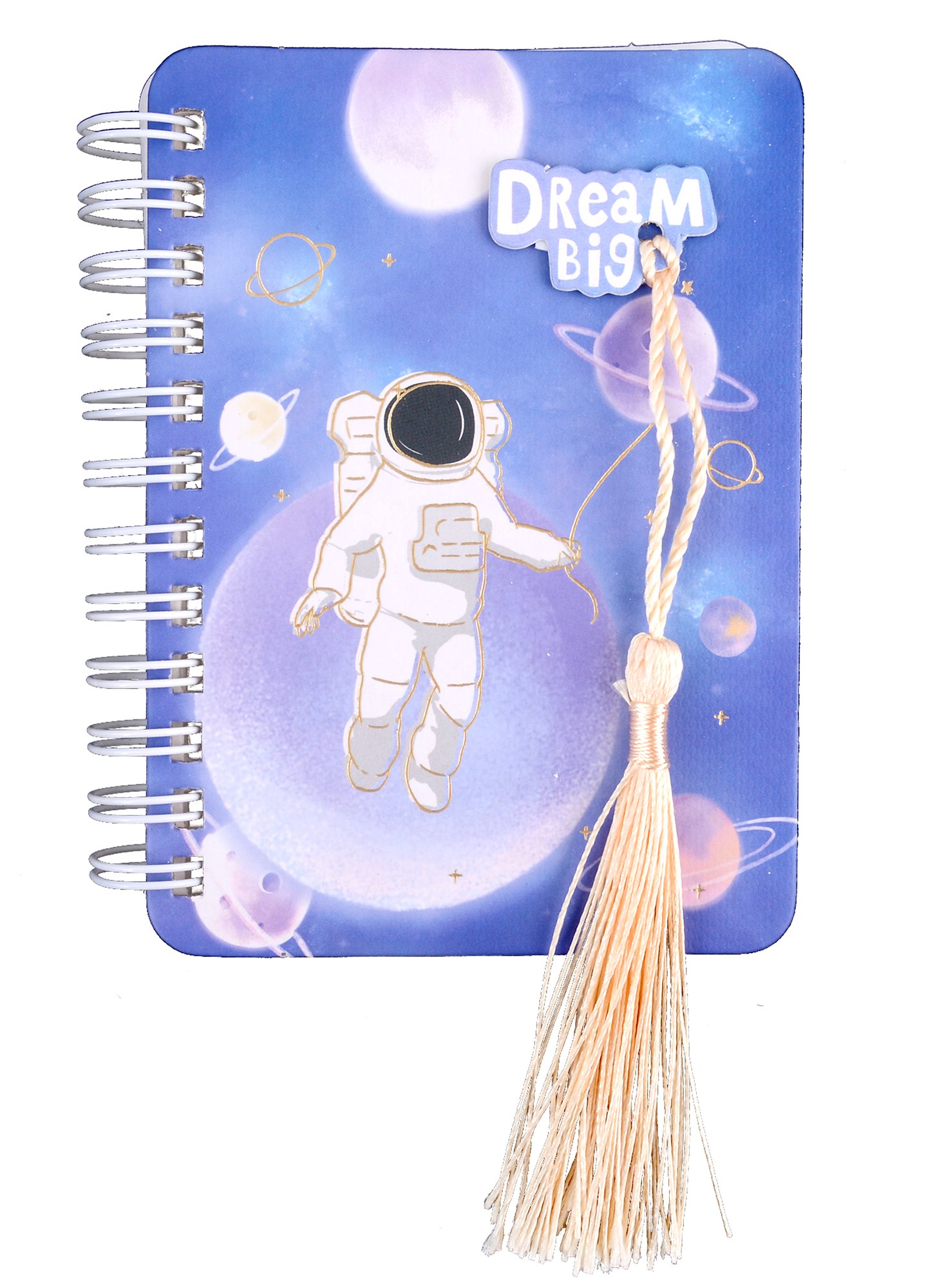 

Записная книжка А6- 84*115 80л лин. "Dream big" спираль, тонир.внутр.блок