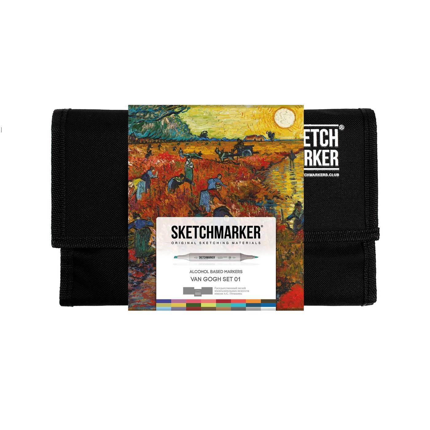 

Маркеры 24цв Sketchmarker&Pushkinskiy "Ван Гог" SET 1, Sketchmarker