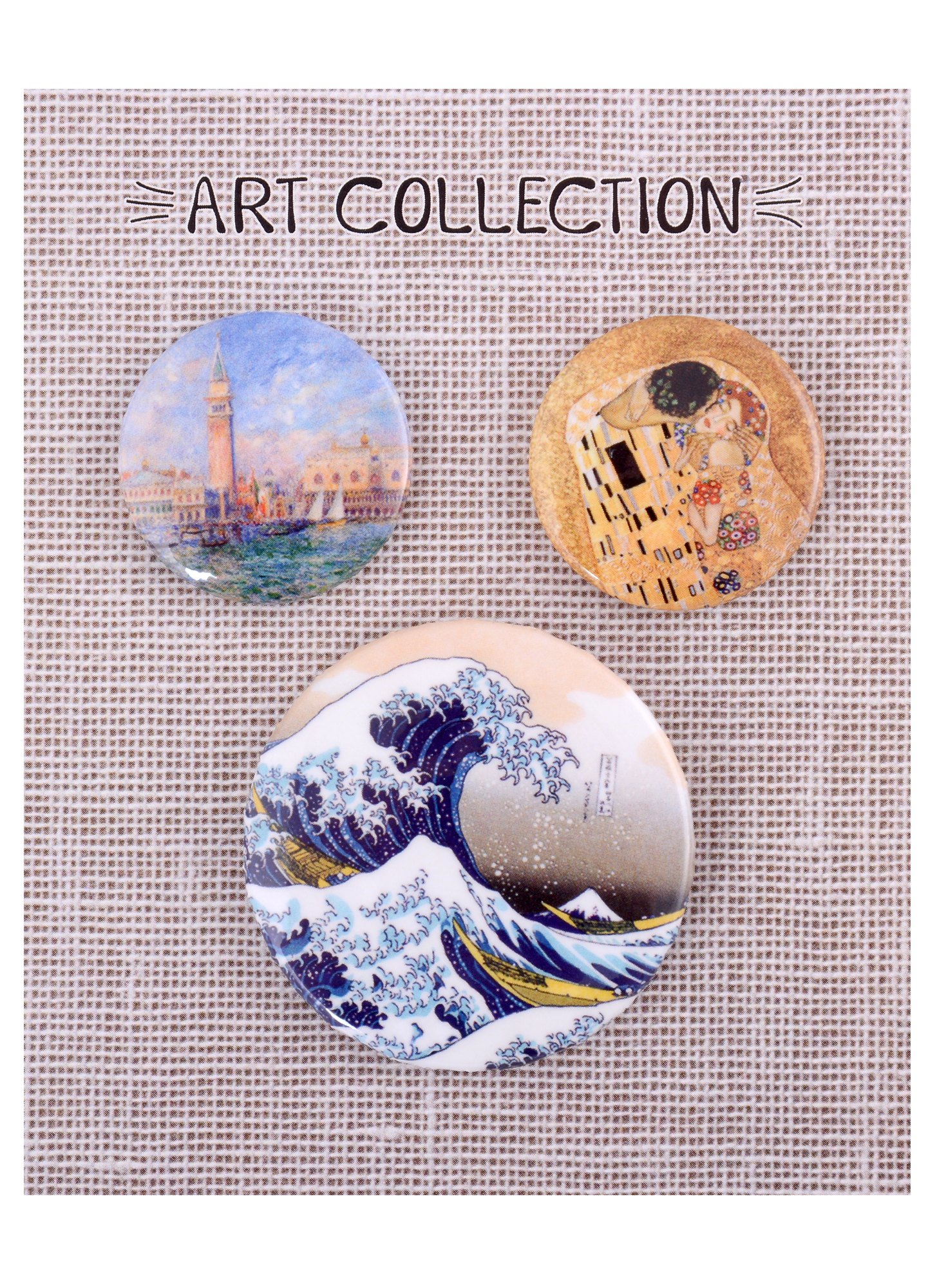 

Набор значков Art collection (металл) (2 шт 25мм, 1 шт 38мм)