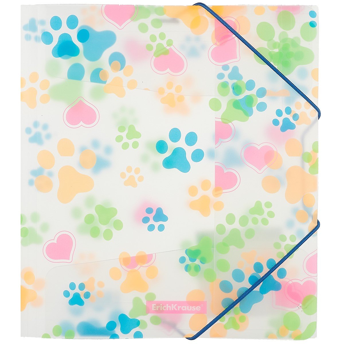 

Папка на резинке A5+ "Neon Paws" пластик, Erich Krause