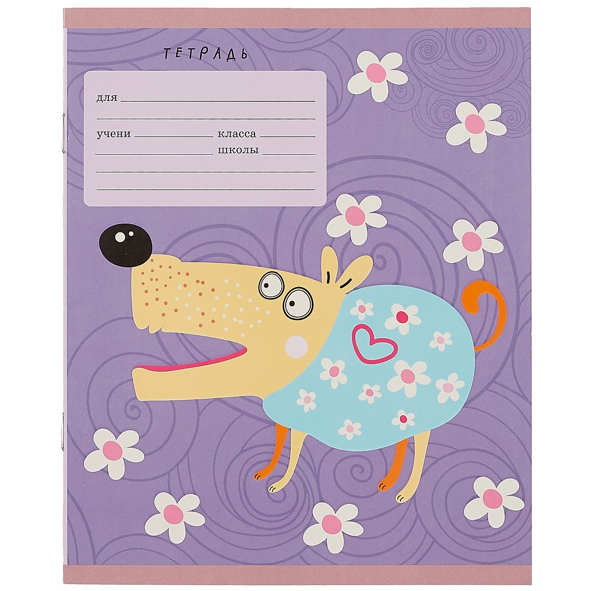 

Тетрадь в линейку Unnika, "Смешные собачки (графика)", 12 листов, в ассортименте