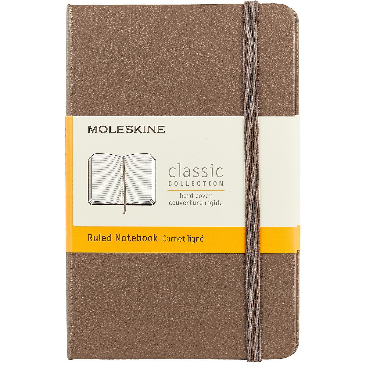 

Записная книжка Moleskine Classic Pocket, линейка, коричневая, 96 листов, А6