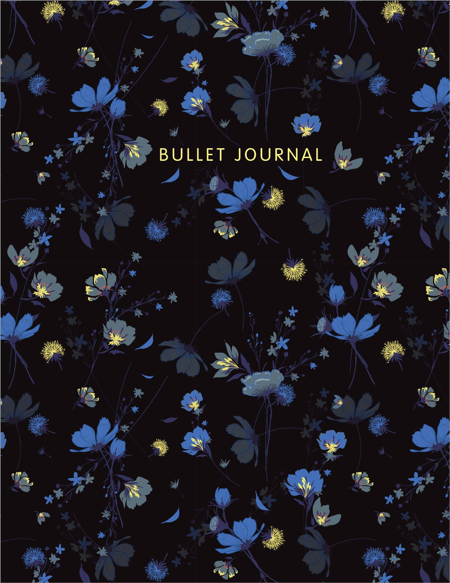 

Книга для записей А5 144стр тчк. "Bullet Journal (полночные цветы)"