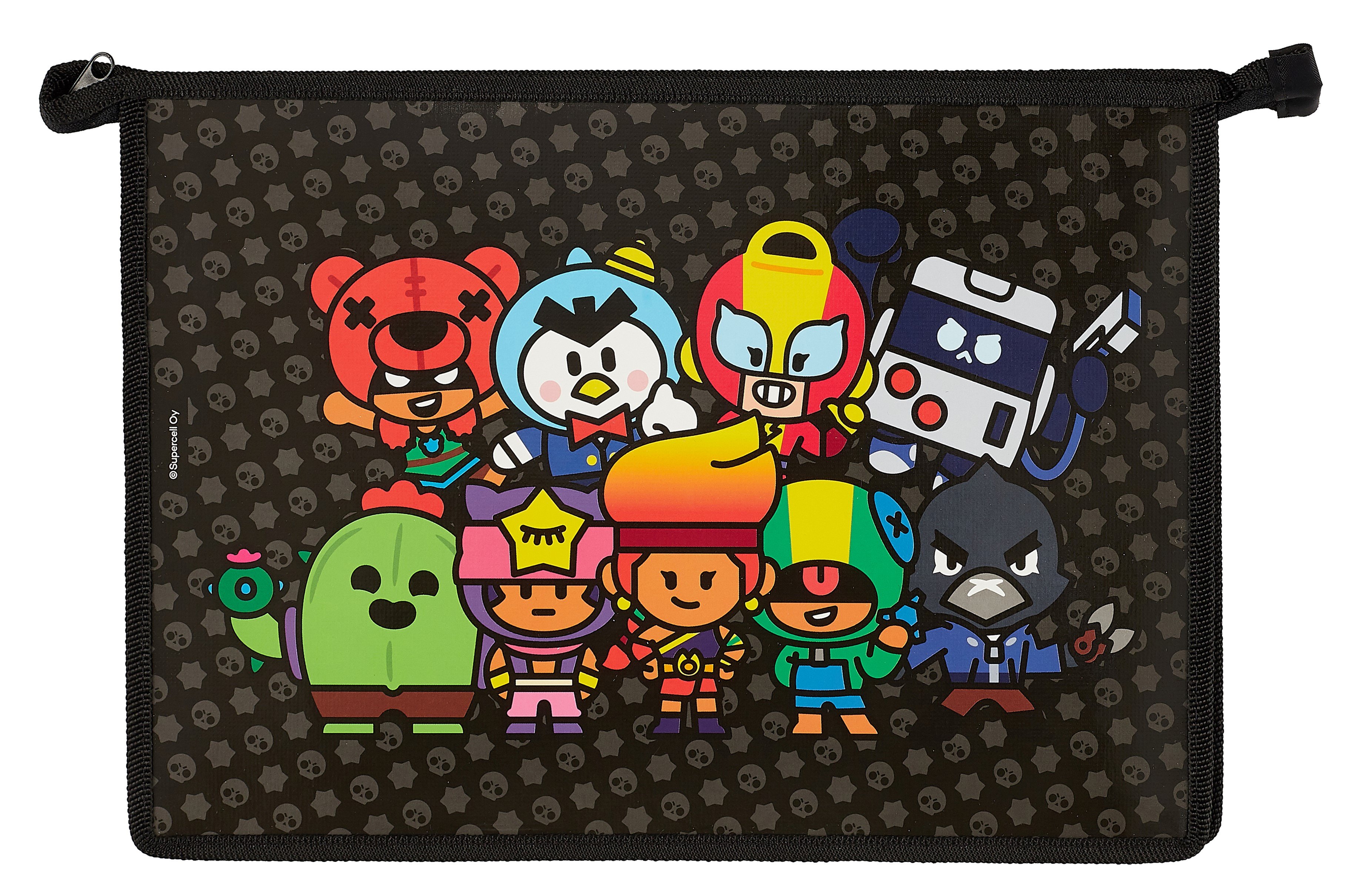 

Папка для тетрадей А4 "Brawl Stars. Бравлы-герои" молния, пластик