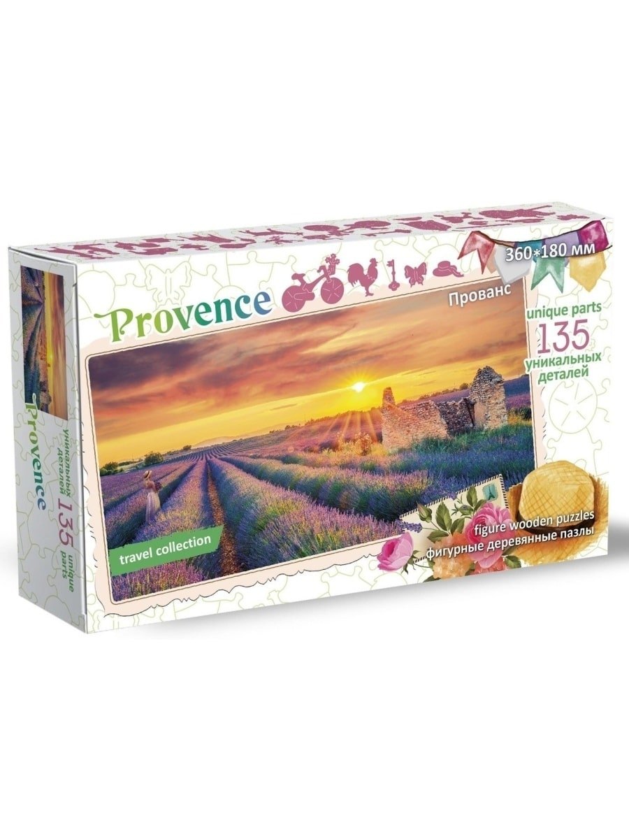 

Пазл фигурный деревянный Travel collection. Прованс, Франция 135 элементов