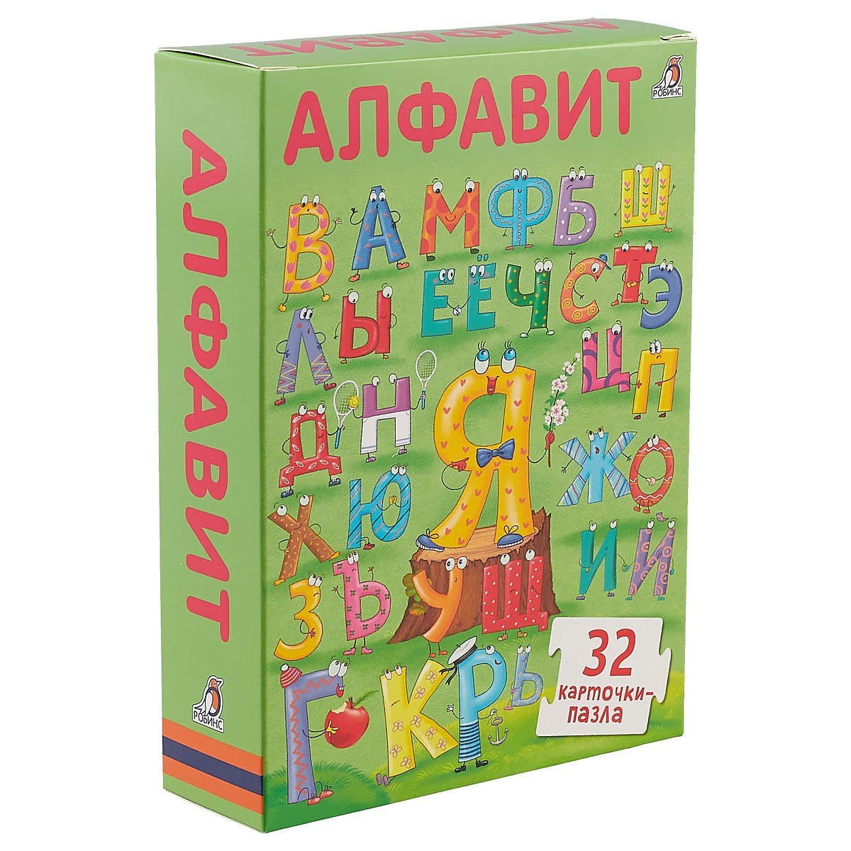 

Алфавит. 33 карточки-пазла