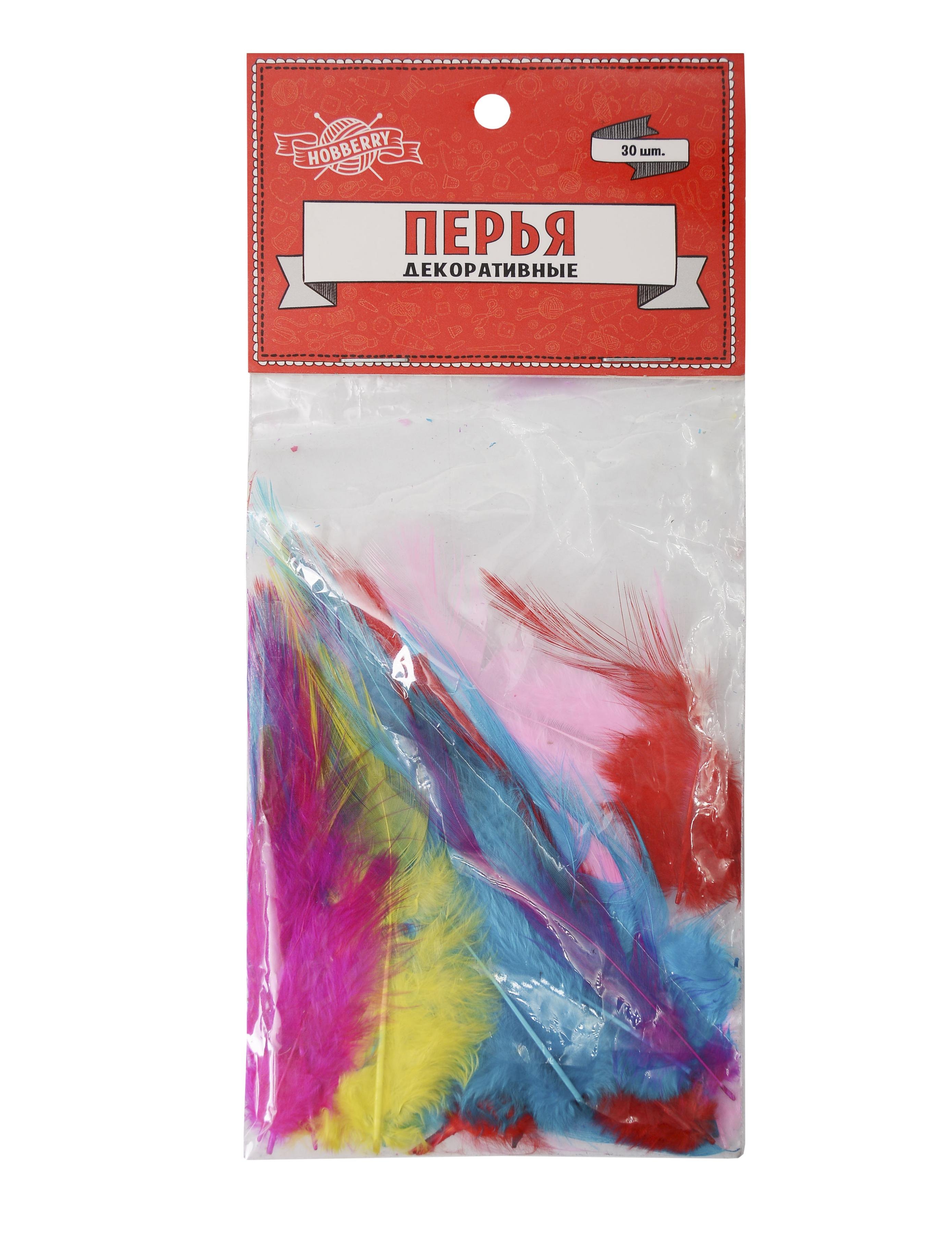 Перья для декорирования пушистые 30 штук -Китай ТХ-9053 442711 130₽
