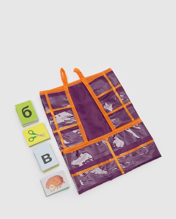 Касса букв цифр знаков Арифметические действия и сравнения Текстильное поле-39 карманов карточки - мелов 250 лакирование 1049₽