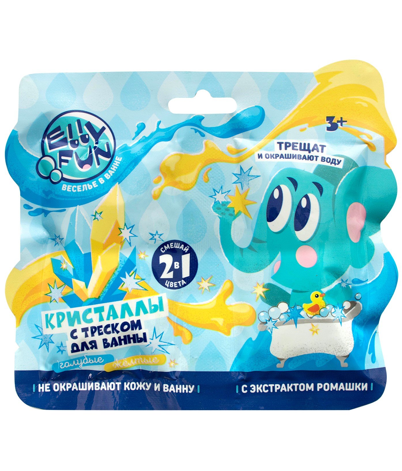 

Набор Кристаллов для ванны (синий,желтый цвета) (2 шт, 24 г) (EF001)