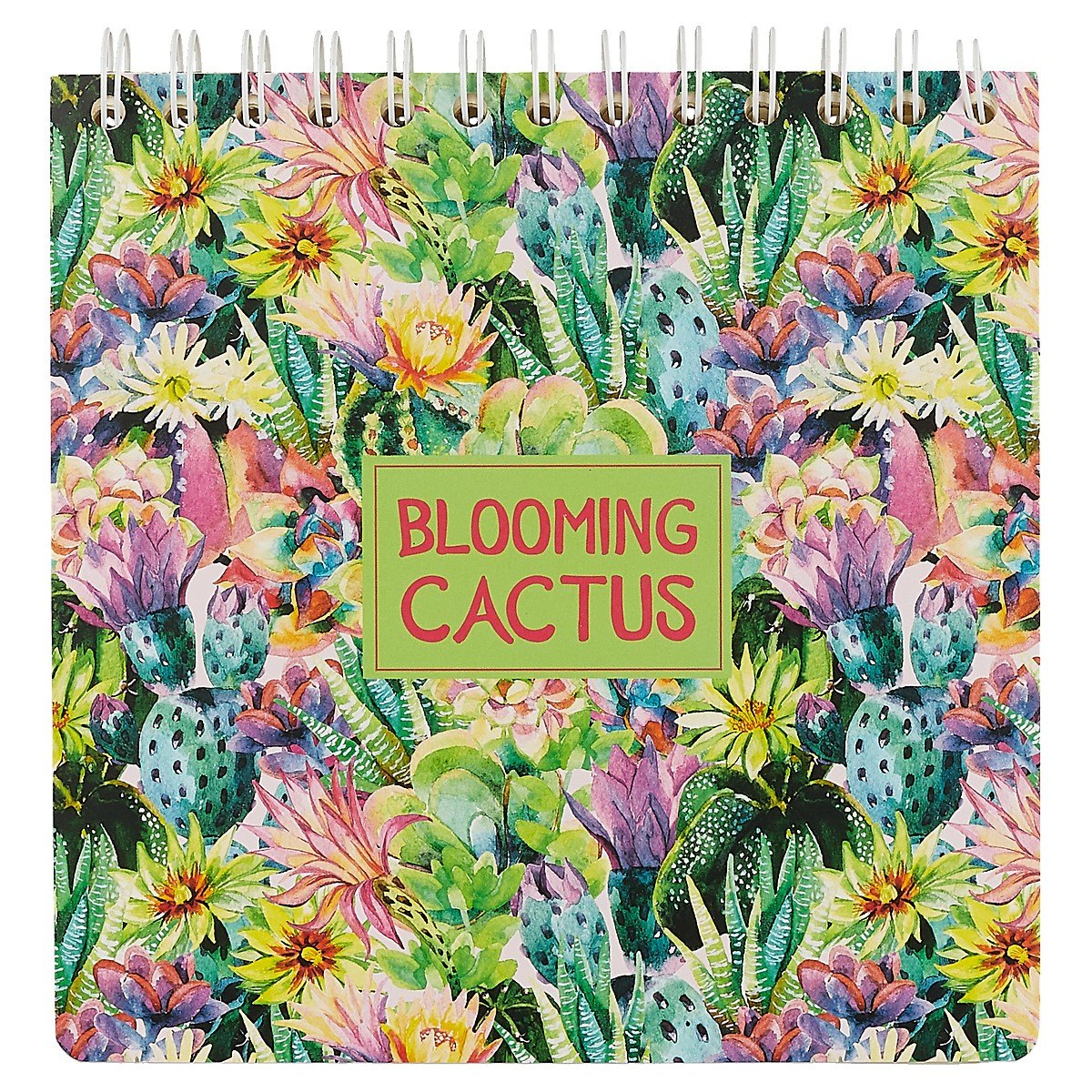 

Скетчбук «Blooming cactus», 17.3 х 17.3 см, 100 листов