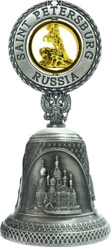 

Сувенир АКМ Колокольчик металл. Медн. всадник цв. олово 039ATN-8-03G
