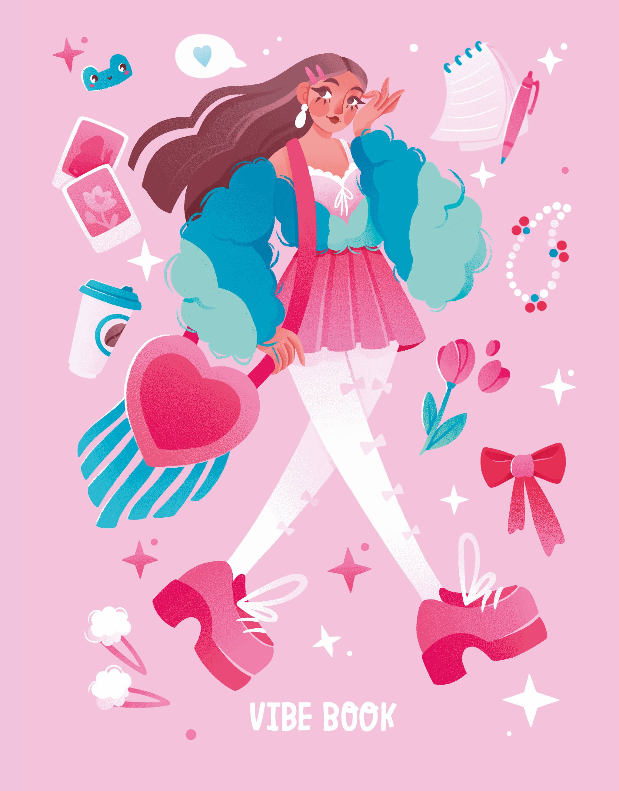 VIBE BOOK Блокнот для подростков розовая обложка 449₽