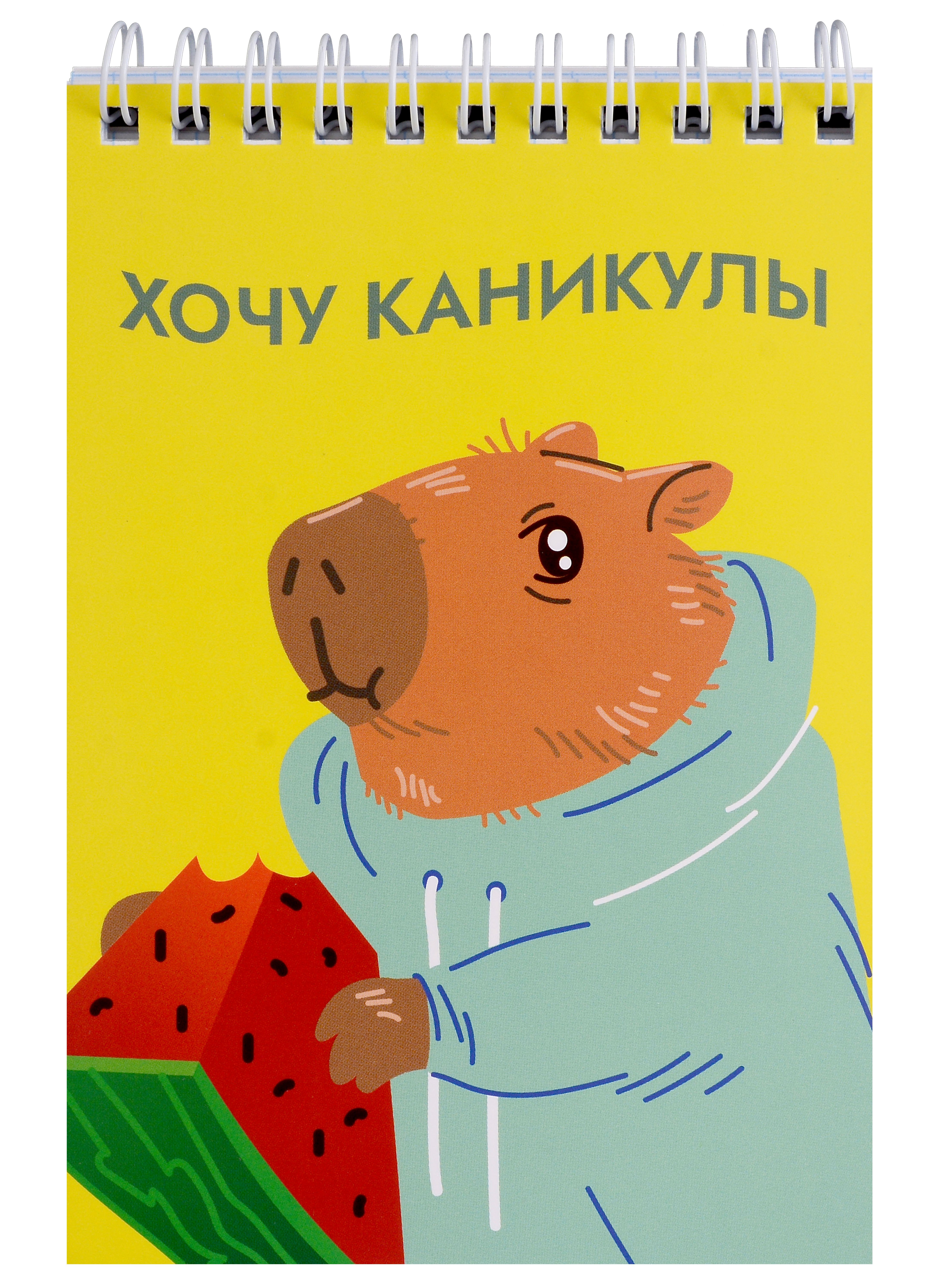 

Блокнот А6 60л кл. "Капибара" гребень