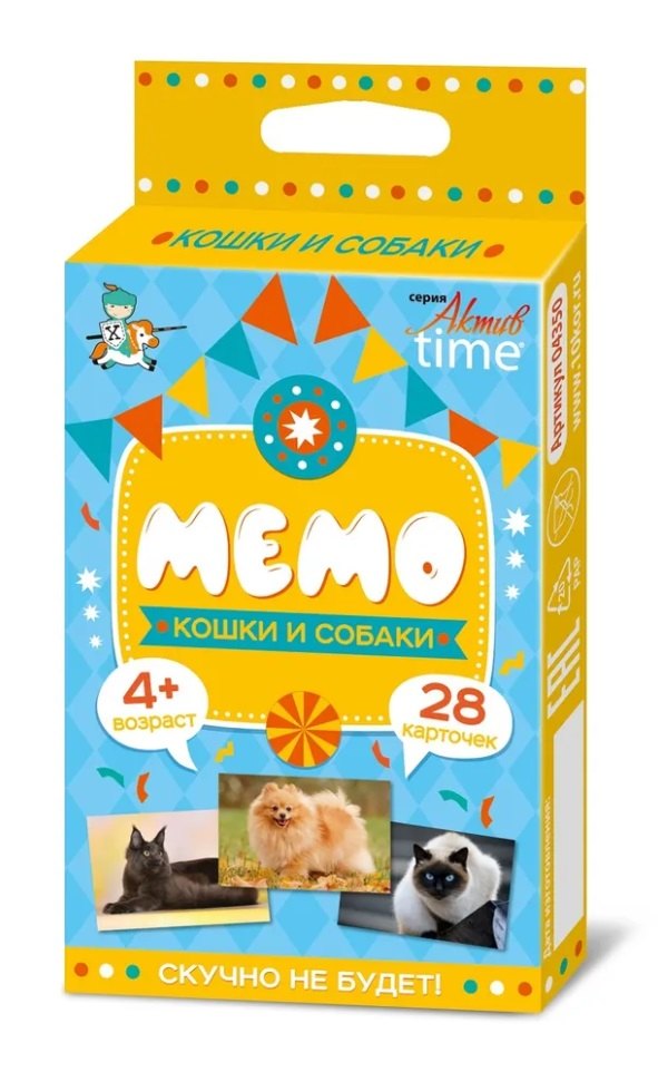 

Игра настольная МЕМО «Кошки и собаки»